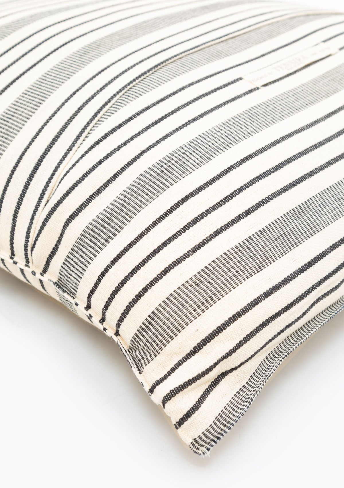 New Cushion, Natural/Navy Quad Stripe | 20" x 20"