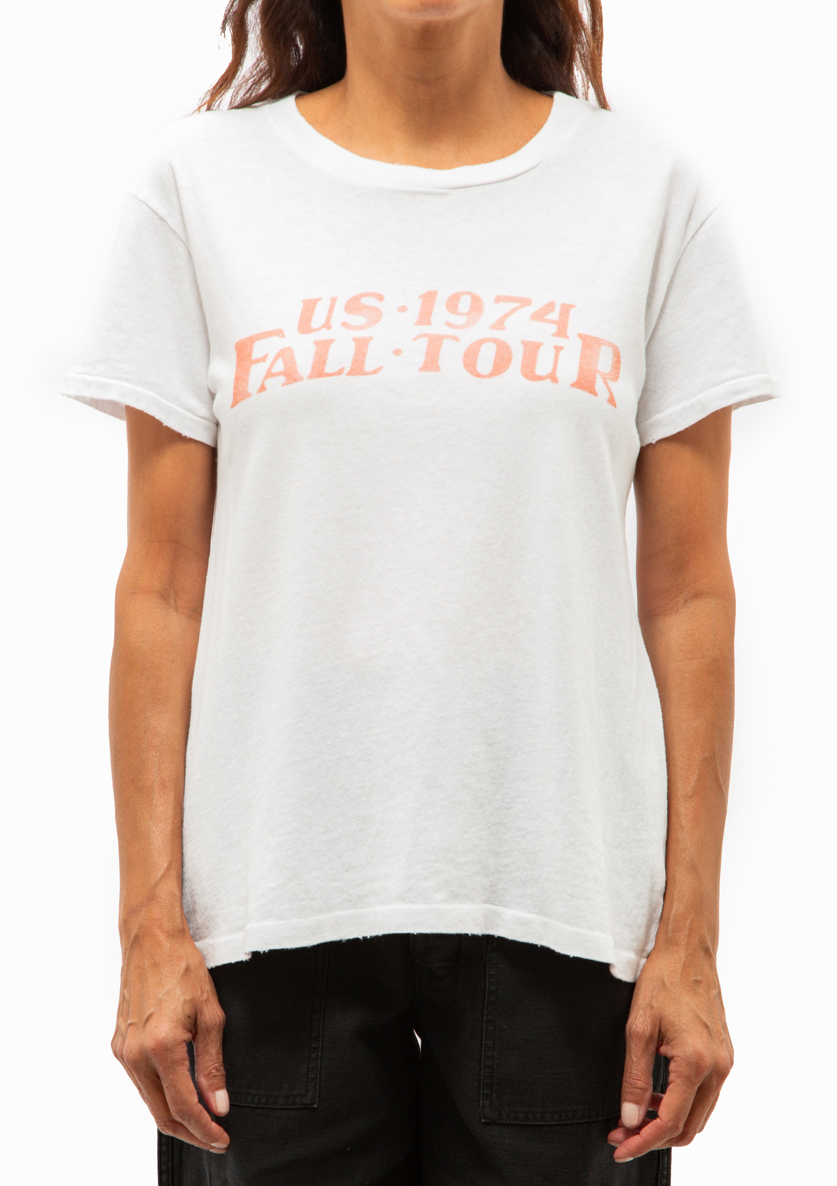 US 1974 Printed Brady Tee | White/Red Print