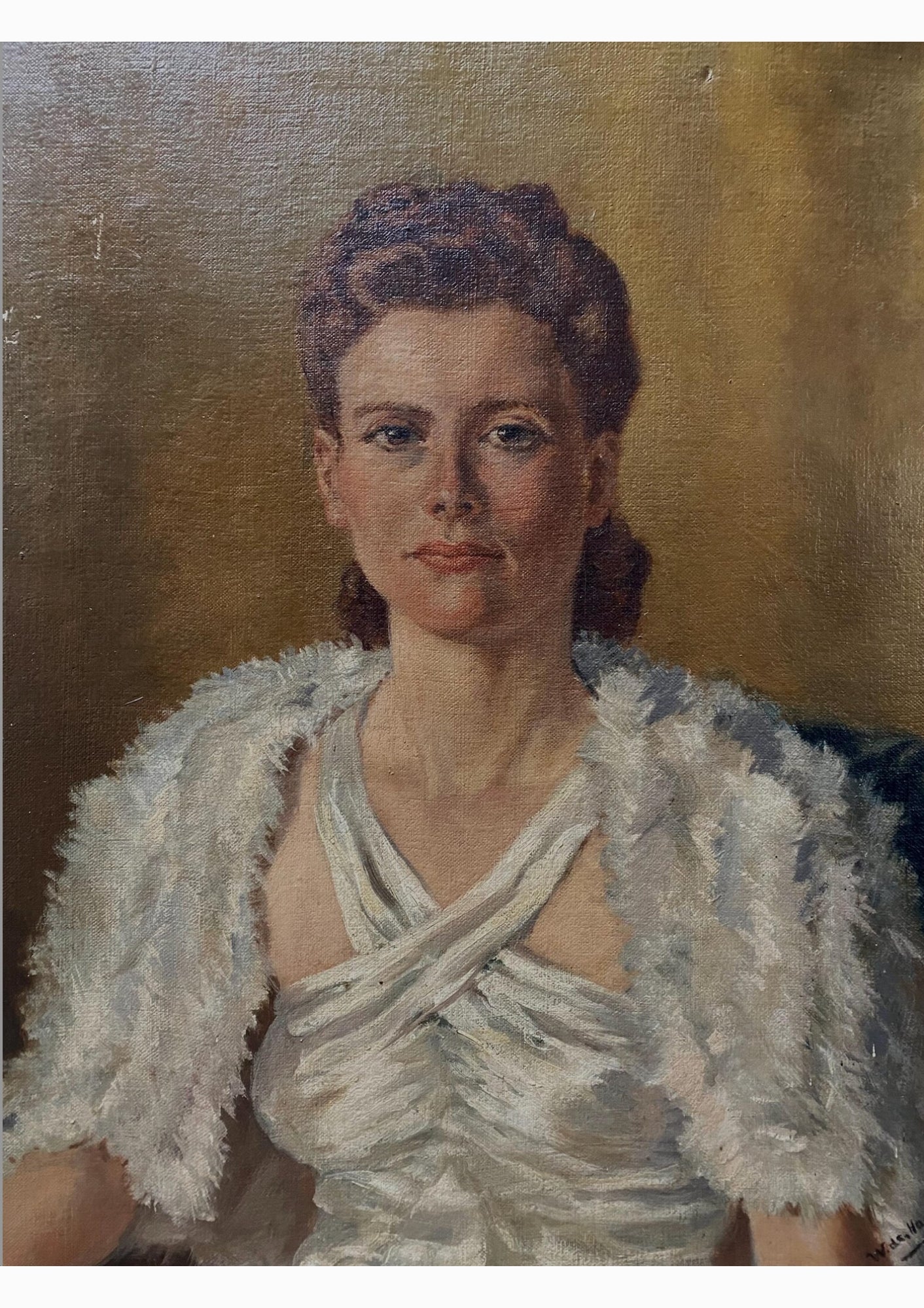 Original Antique Elegant Dutch Lady Oil Painting | 18.5" x 23.5"