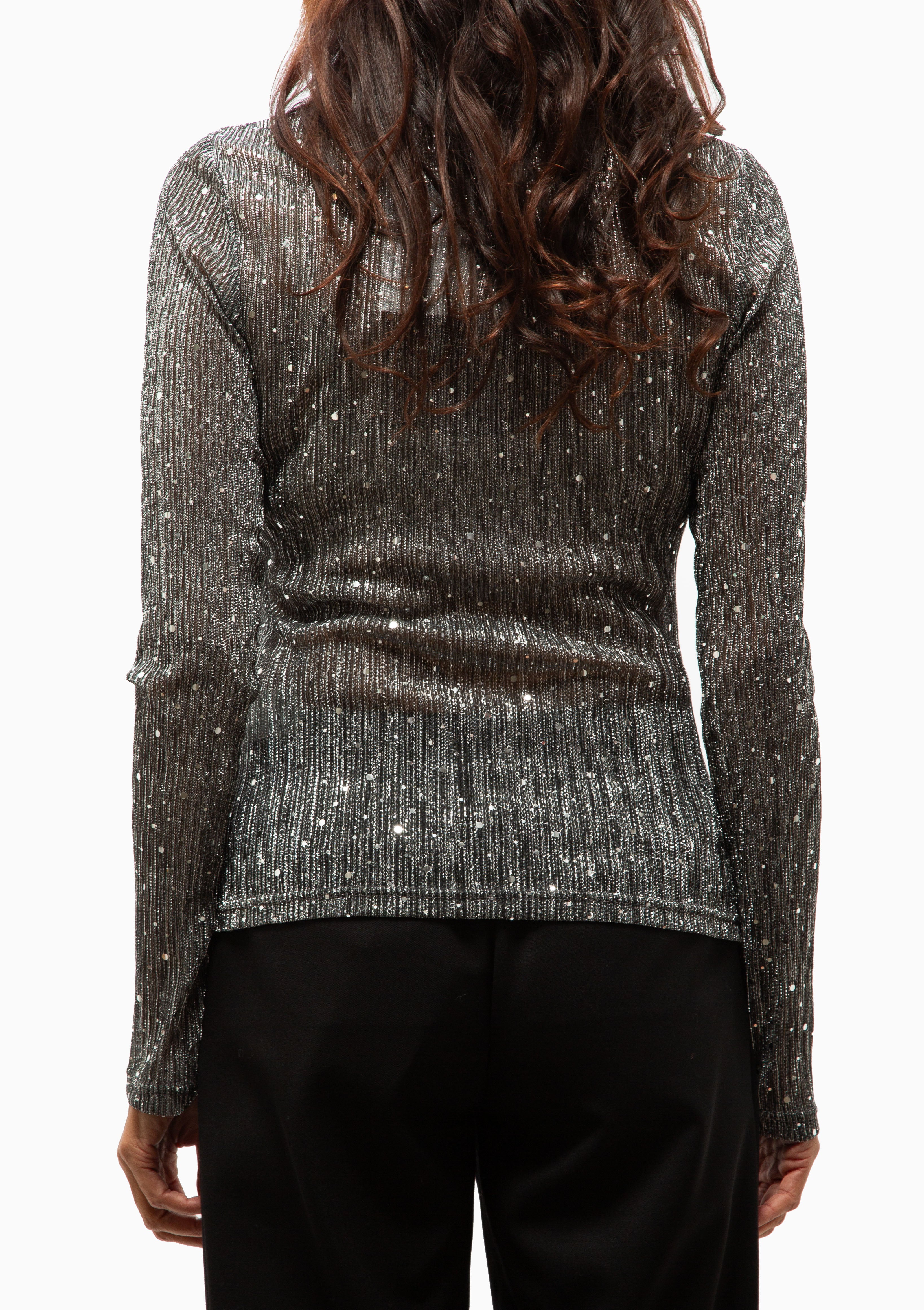 The Disco Top | Silver Metallic