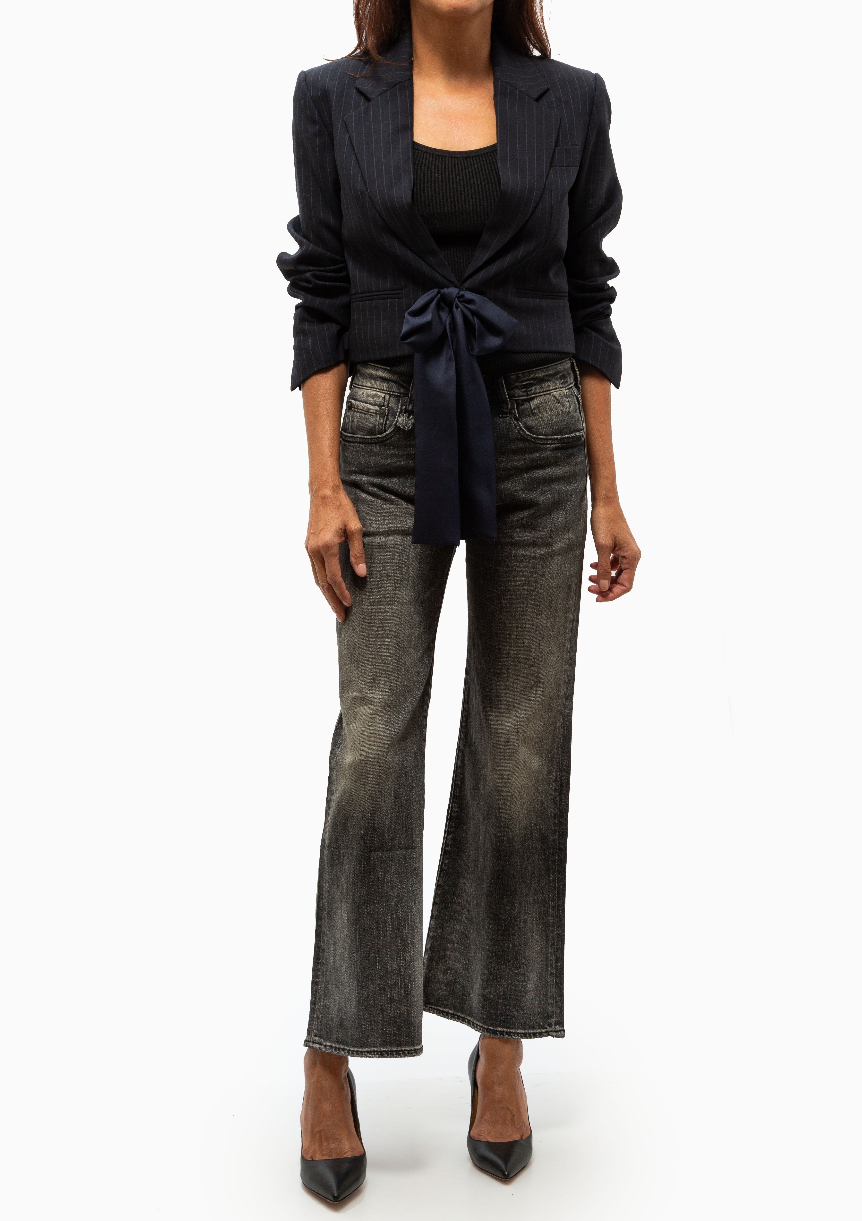 The Roxie Blazer | Navy Stripe