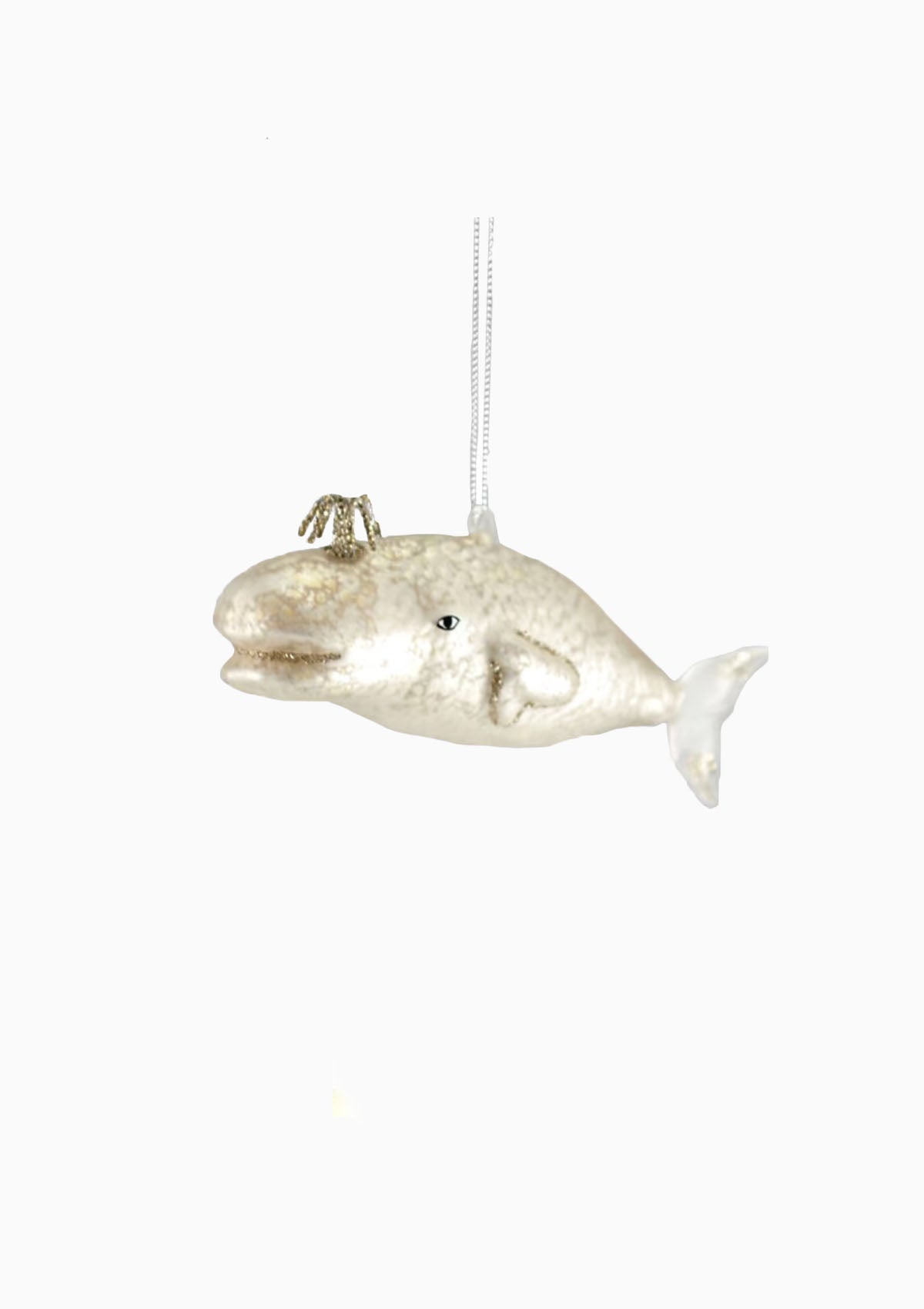 Victorian Whale Ornament, Pearl