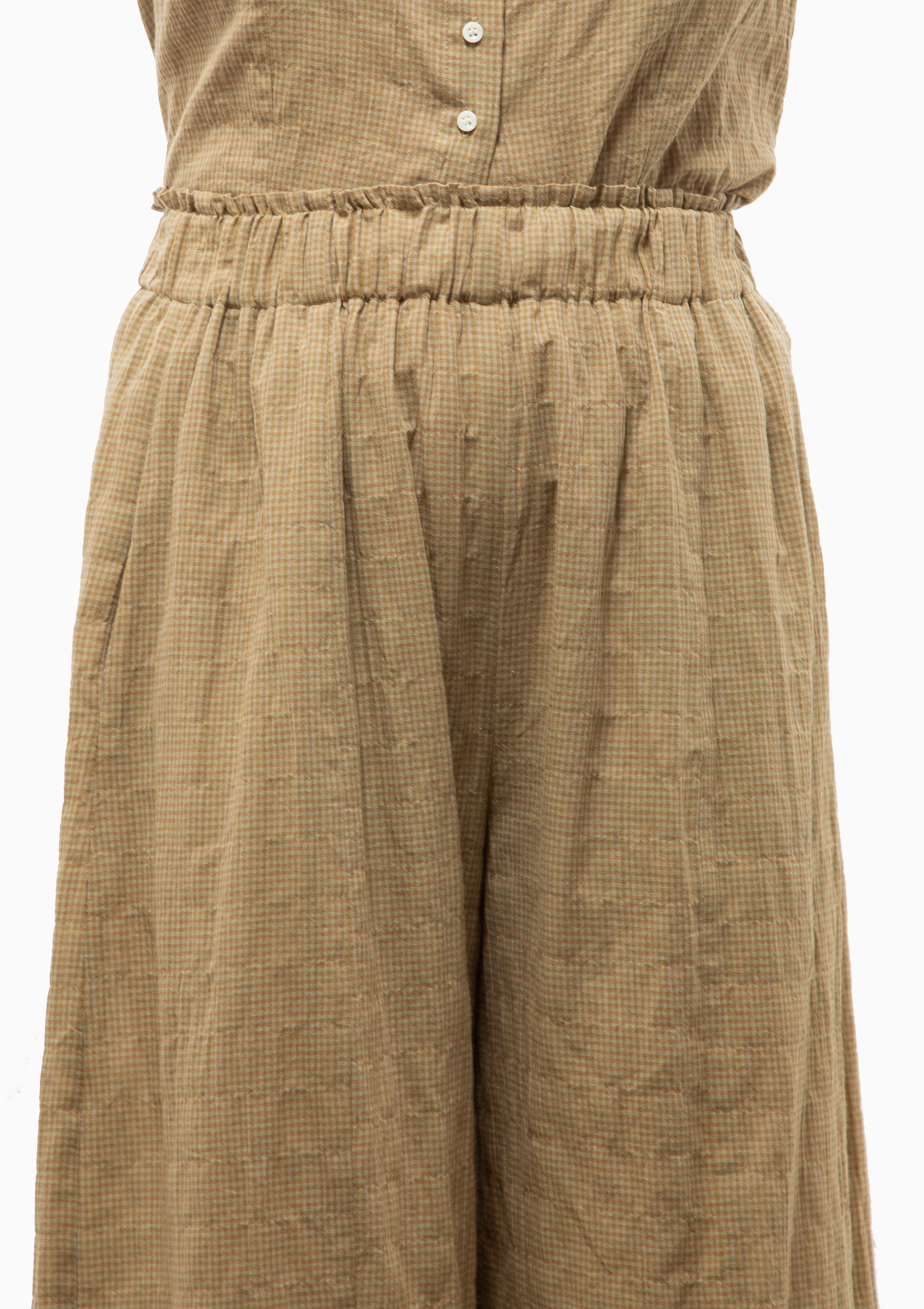 Laurent Pant | Gilles Mini Check Beige