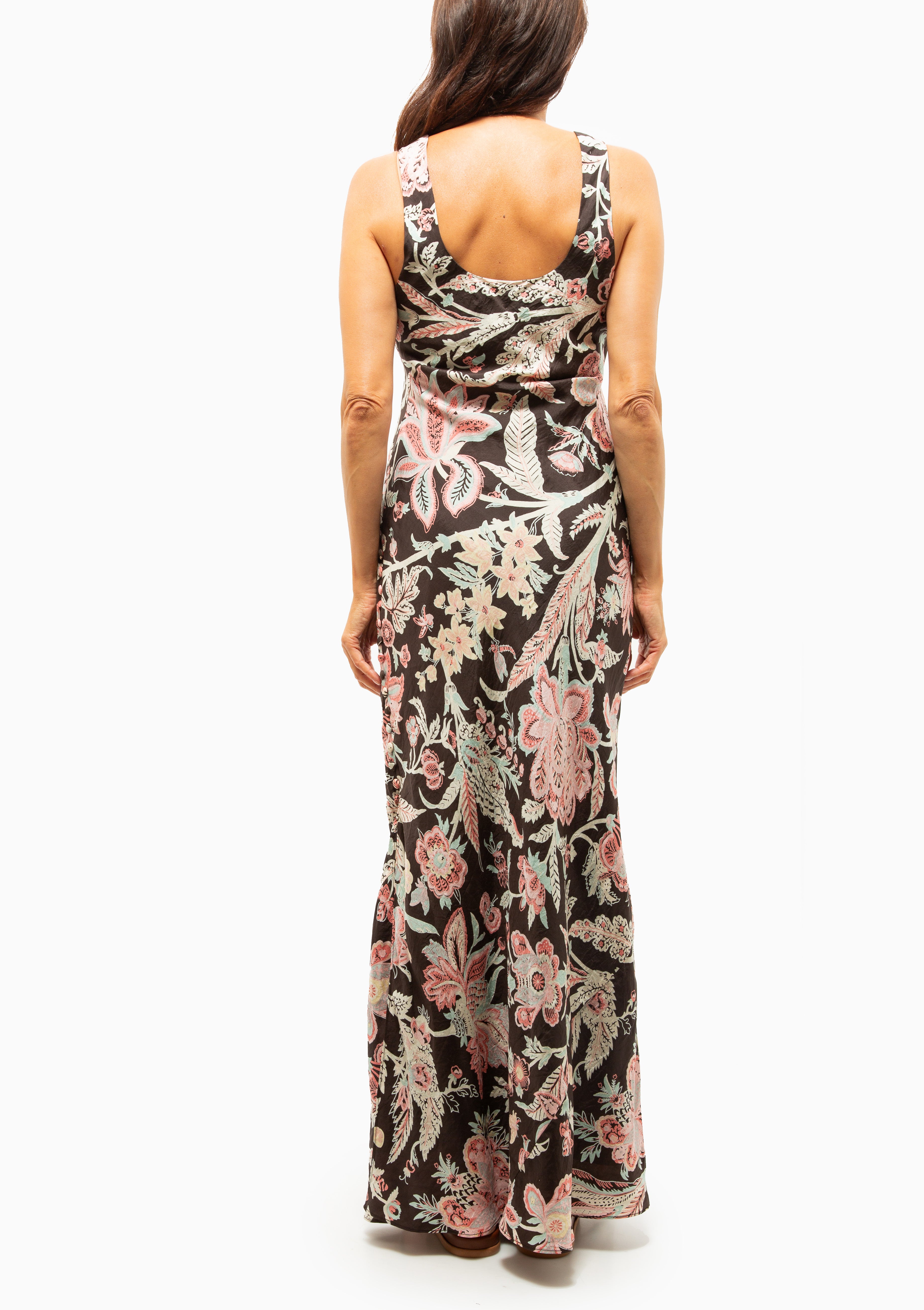 Adele Floral Silk Dress | Terra