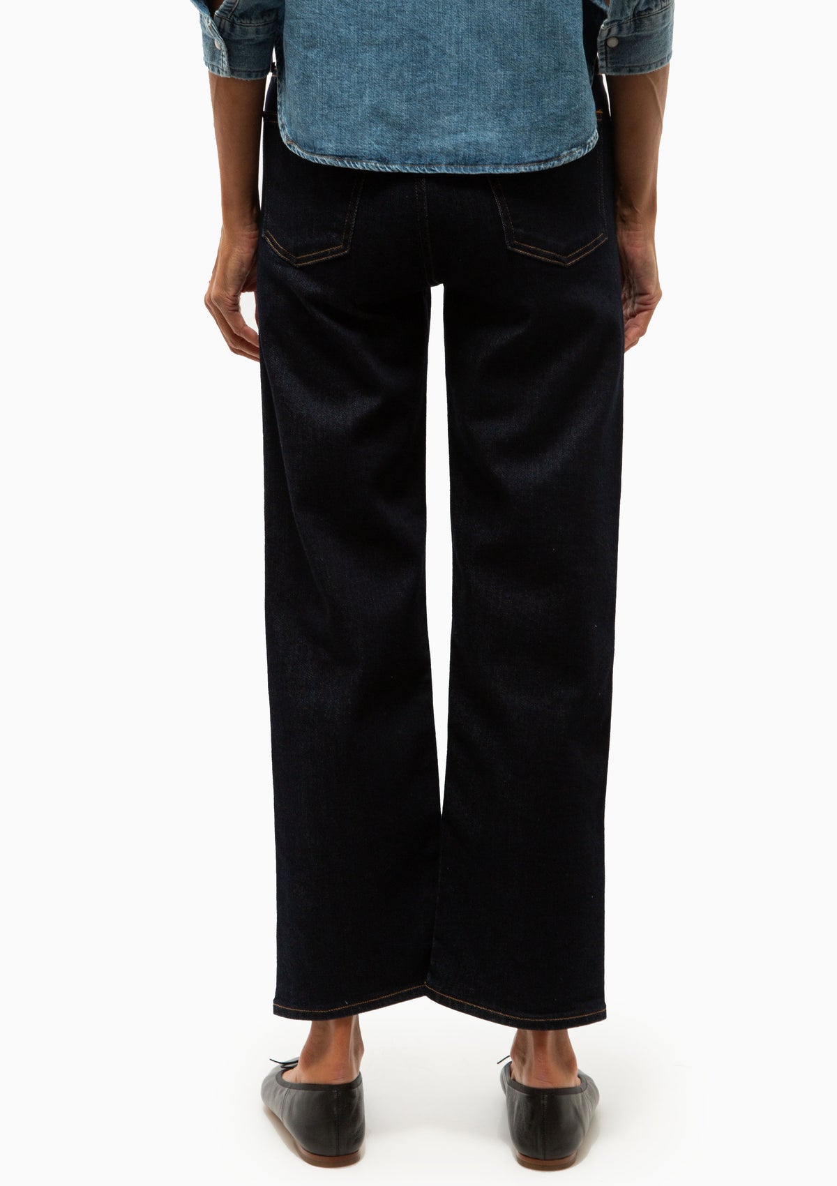 Palma Straight Clean Hem | Inky Rinse