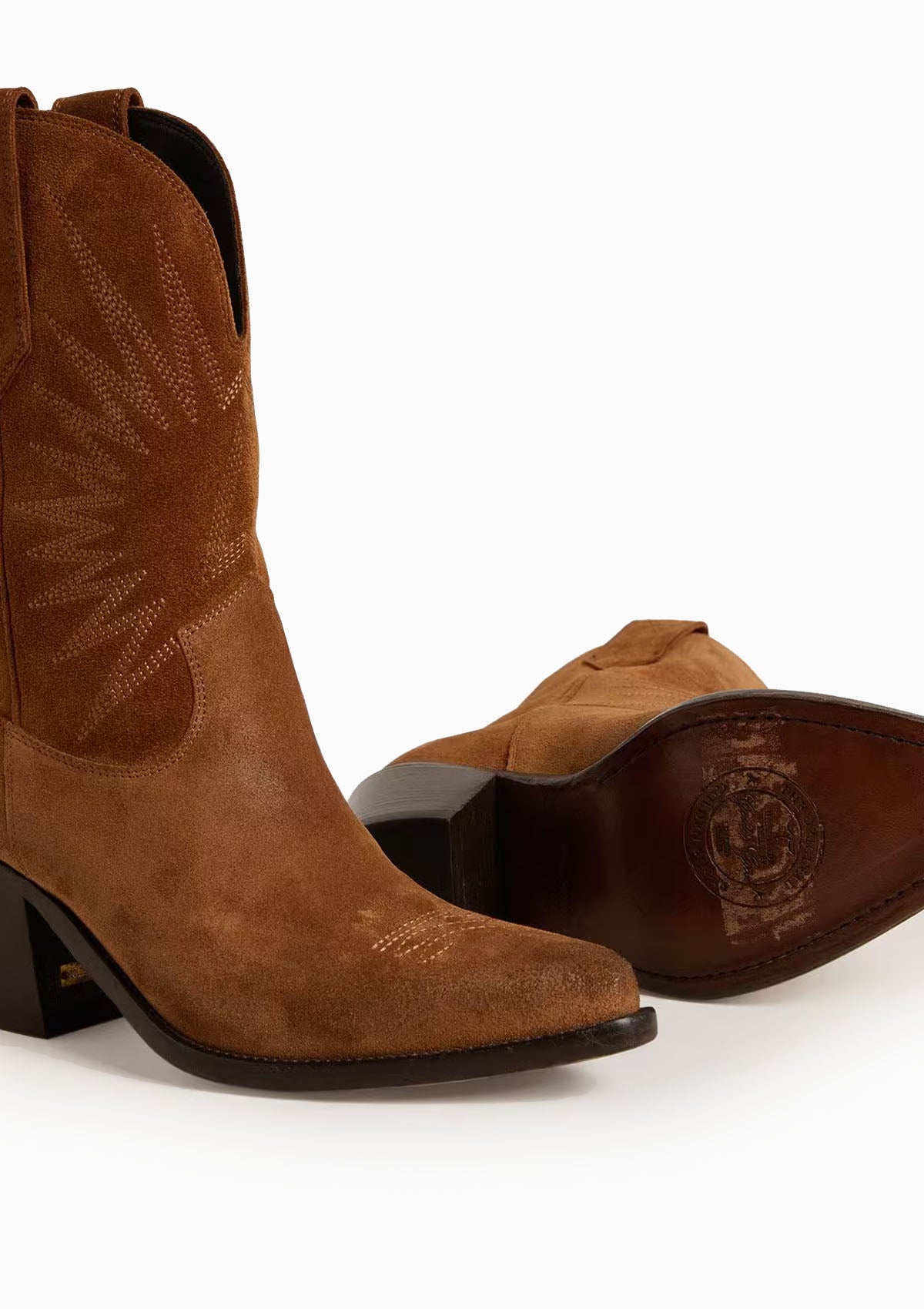 Low Wish Star Embroidered Star Suede Boot