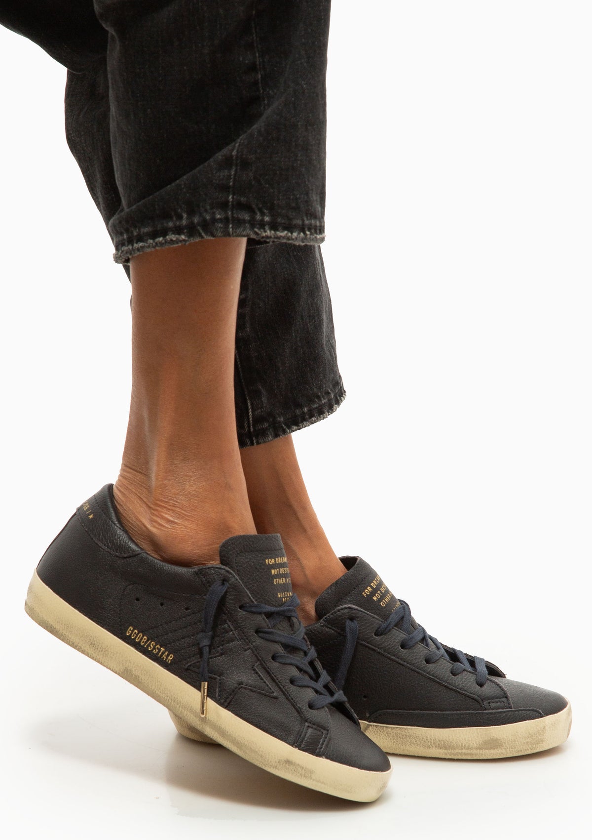 Superstar Sneaker Tone On Tone Leather | Navy Blue