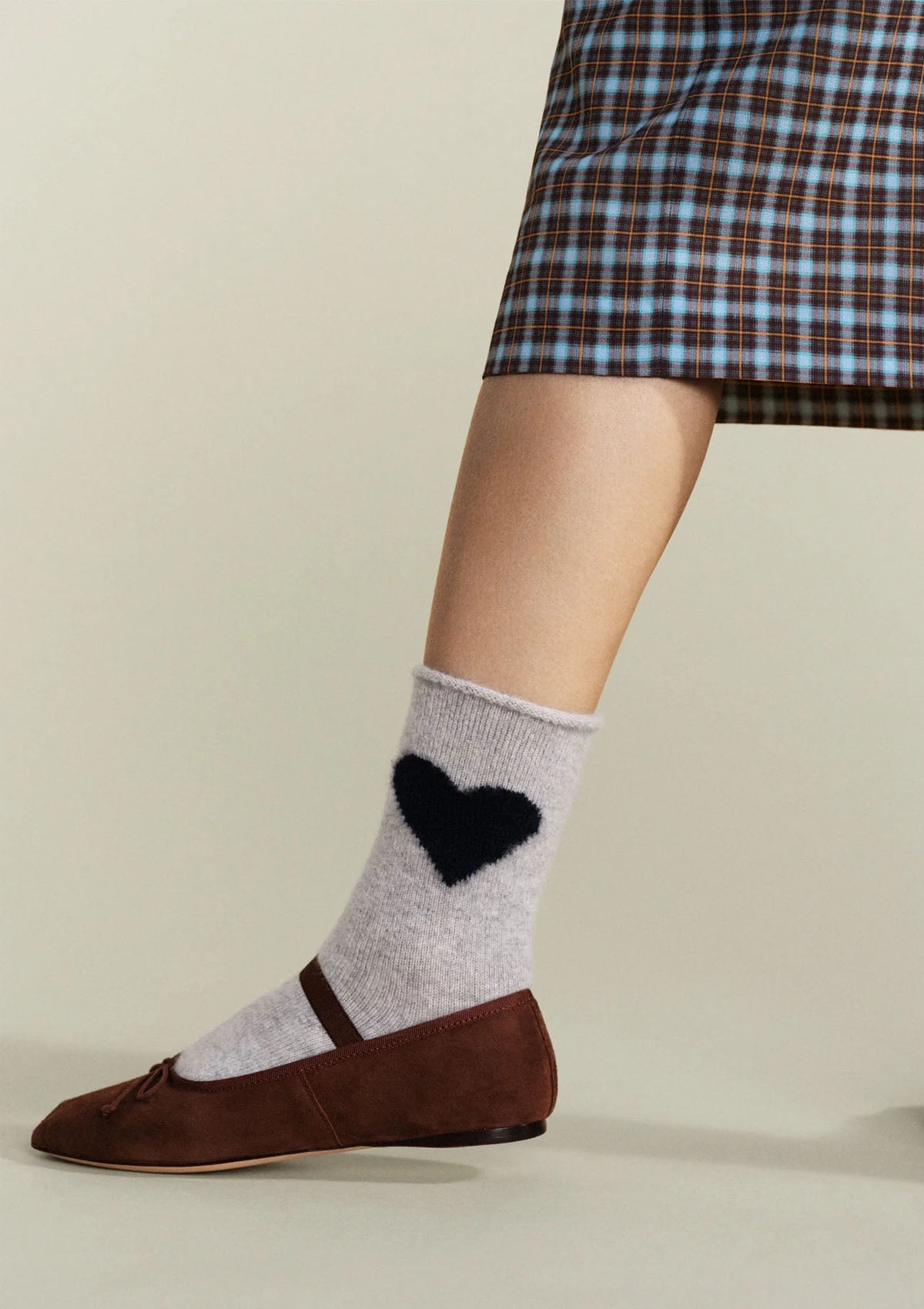 Love Cashmere Crew Socks | Mist