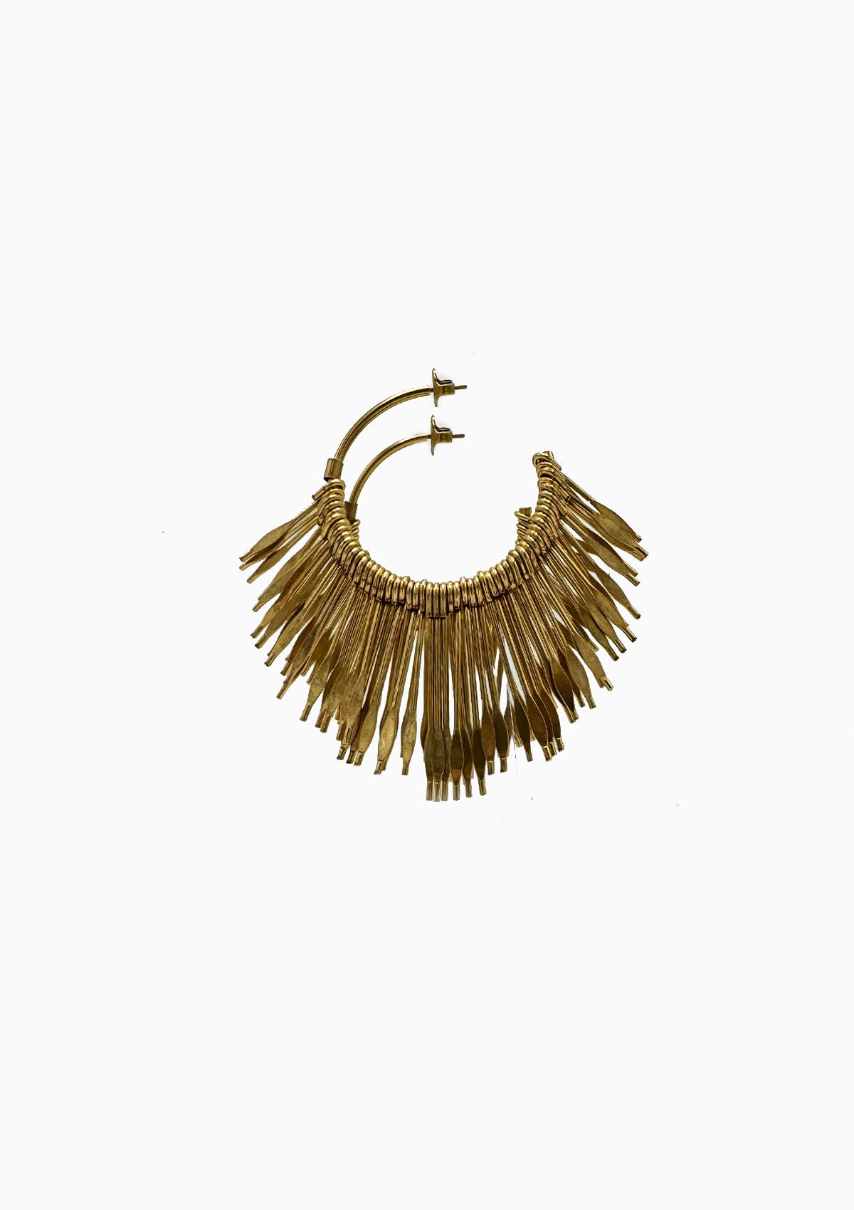 Aria Earrings | Light Brass