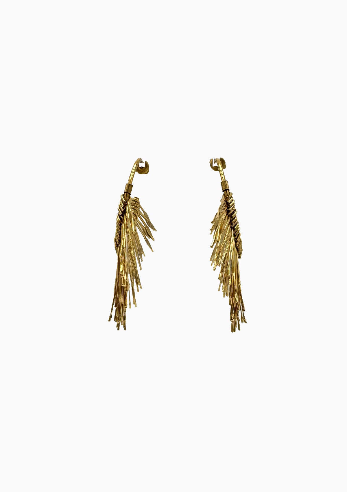 Aria Earrings | Light Brass