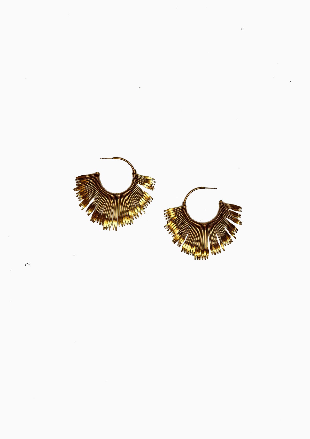 Aria Earrings | Light Brass