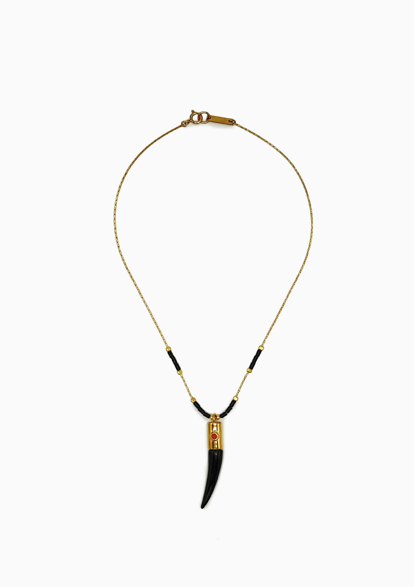 Mine Short Necklace | Black