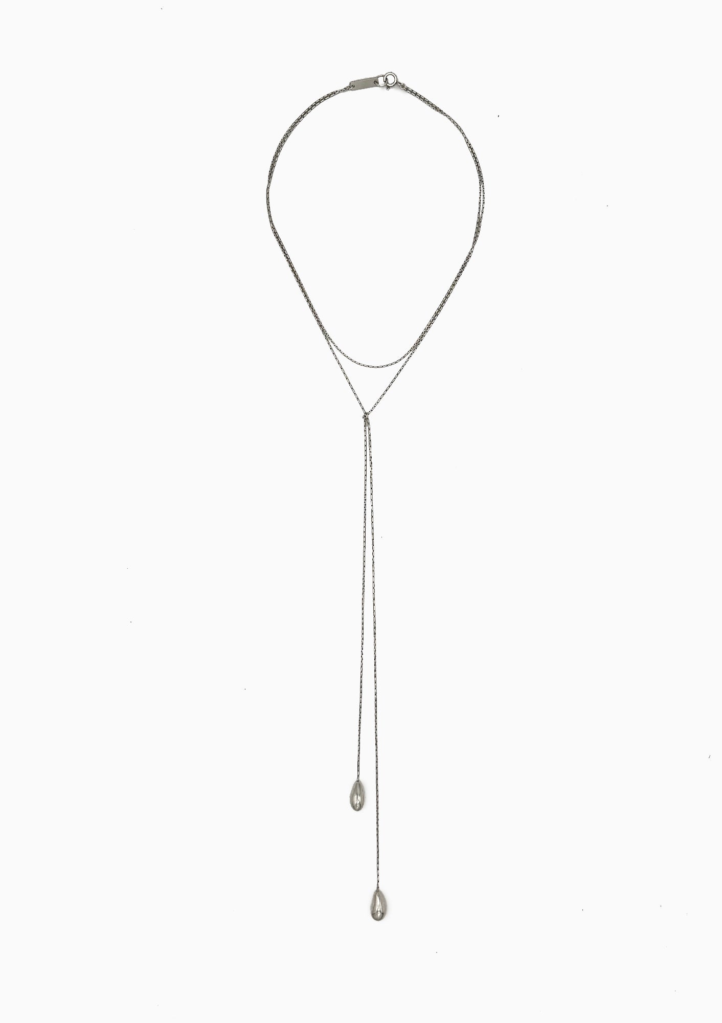 Shiny Day Long Necklace | Silver
