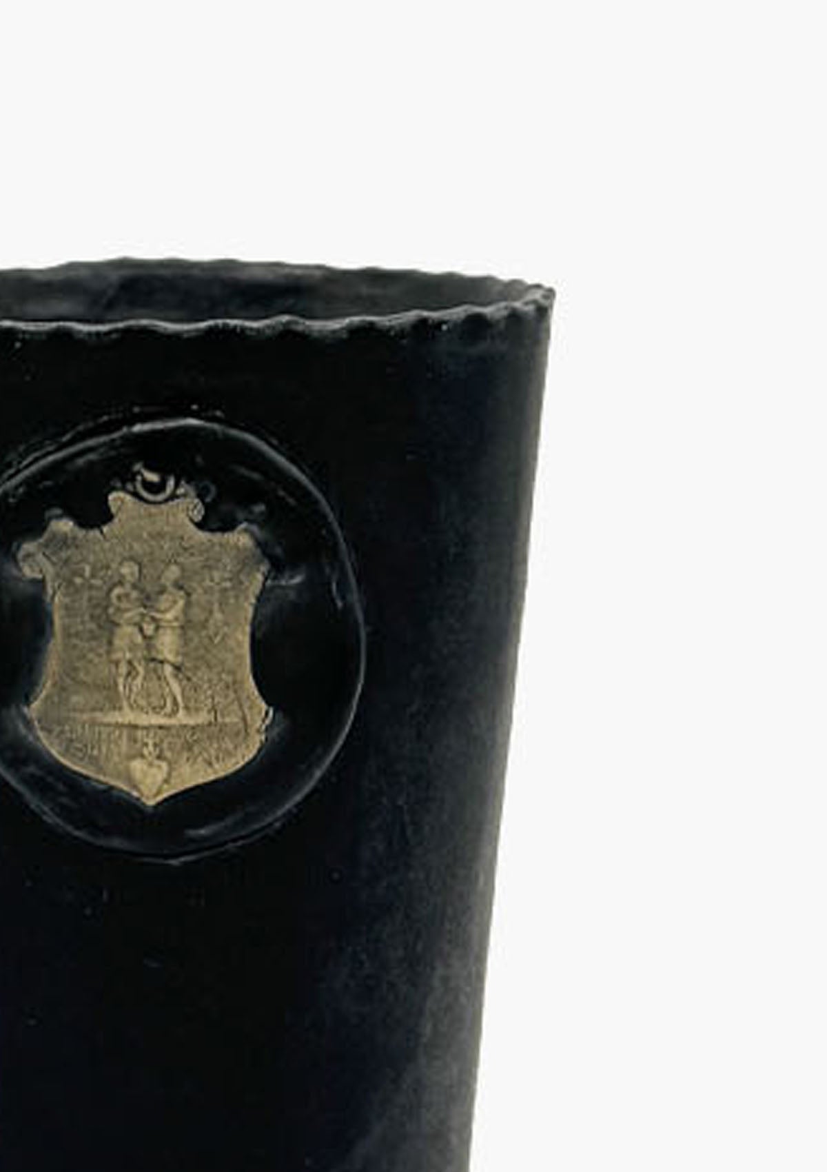 French Friendship Medallion Heather Vase | Soot