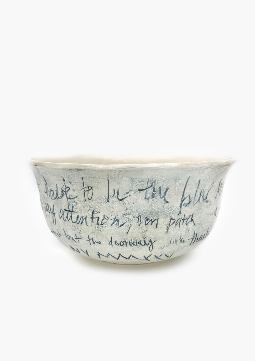 Voluntas Large Bowl | "Praying" Mary Oliver