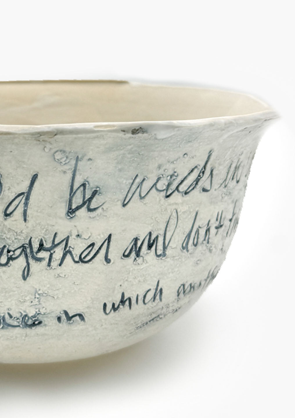 Voluntas Large Bowl | "Praying" Mary Oliver