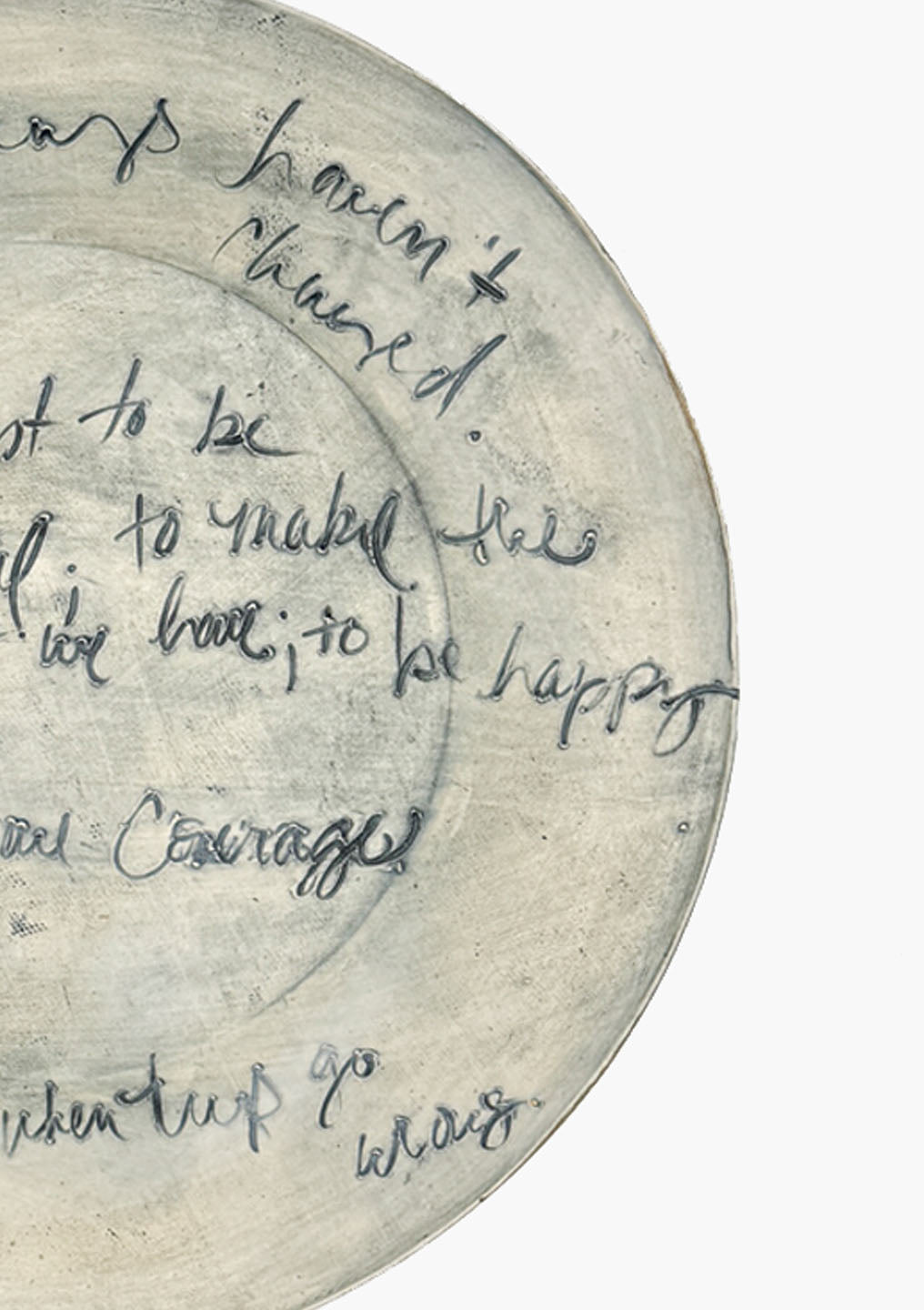 Voluntas Plate | Laura Ingalls Wilder Quote