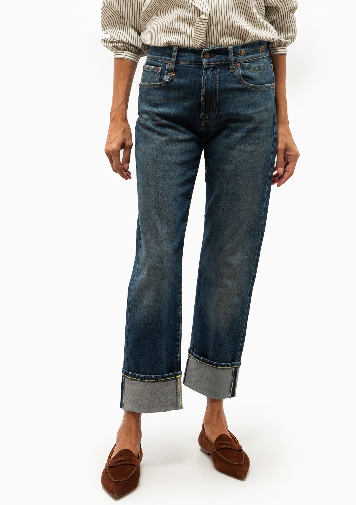 Limited Edition Cuffed Romeo Jean | Dalston Selvedge Blue Stretch