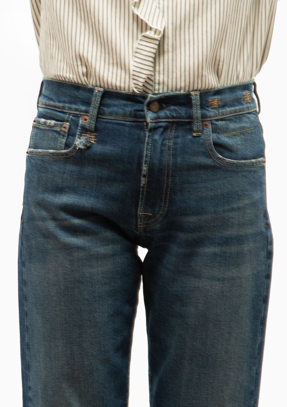 Limited Edition Cuffed Romeo Jean | Dalston Selvedge Blue Stretch