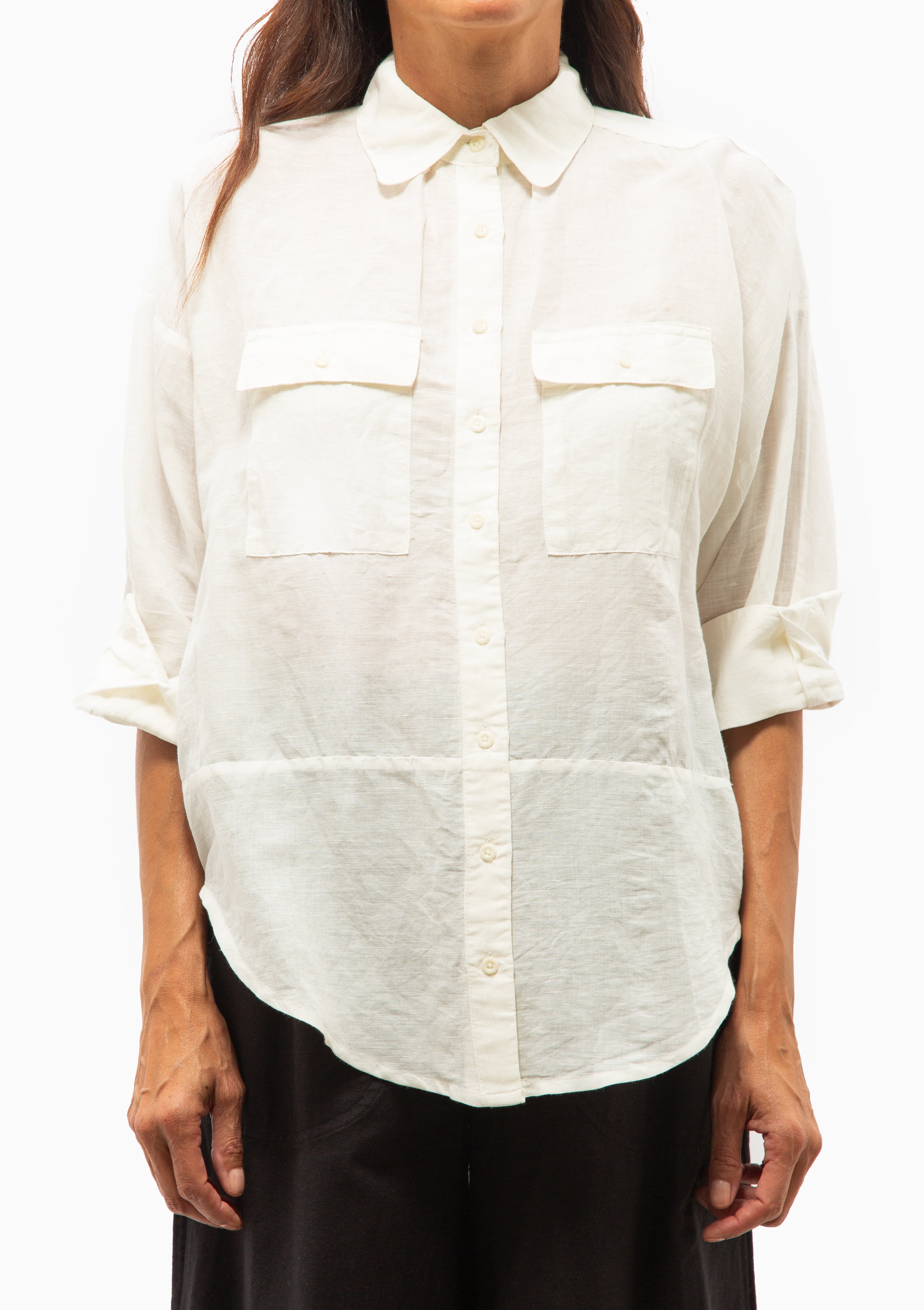 Kyoto Shirt | White Linen
