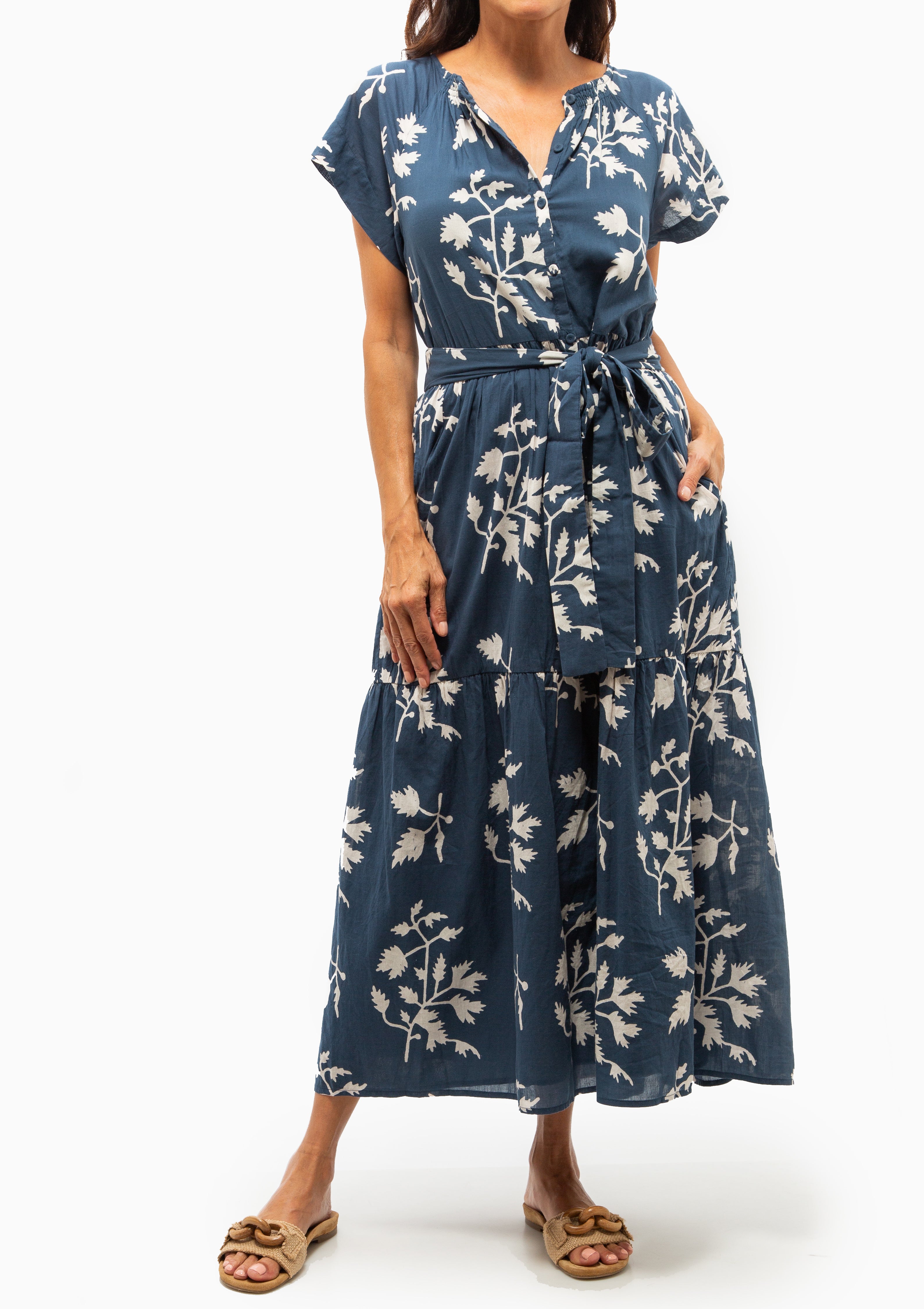 Vienna Maxi Dress | Navy Fig