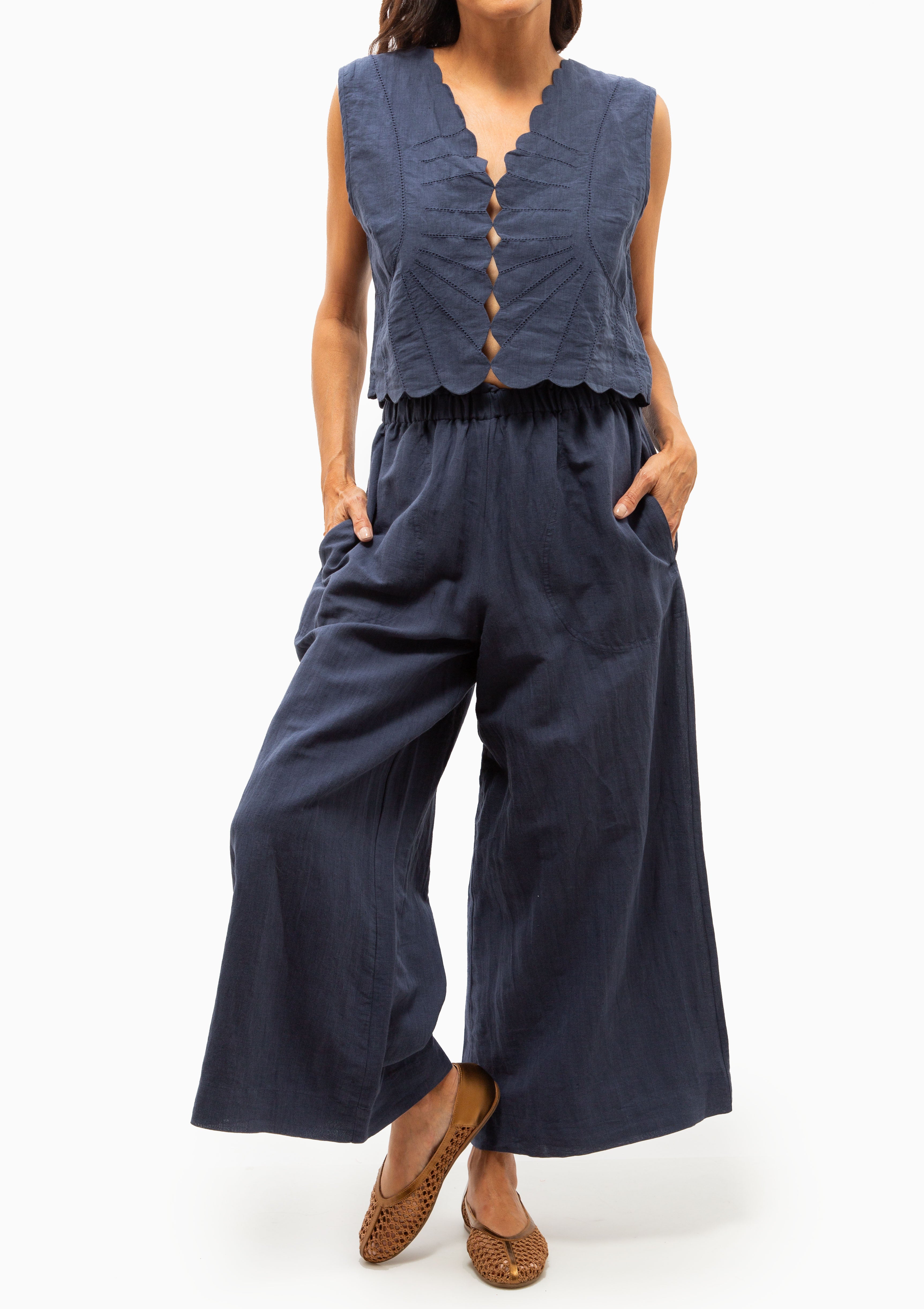 Barcelona Sunrise Top | Blueberry