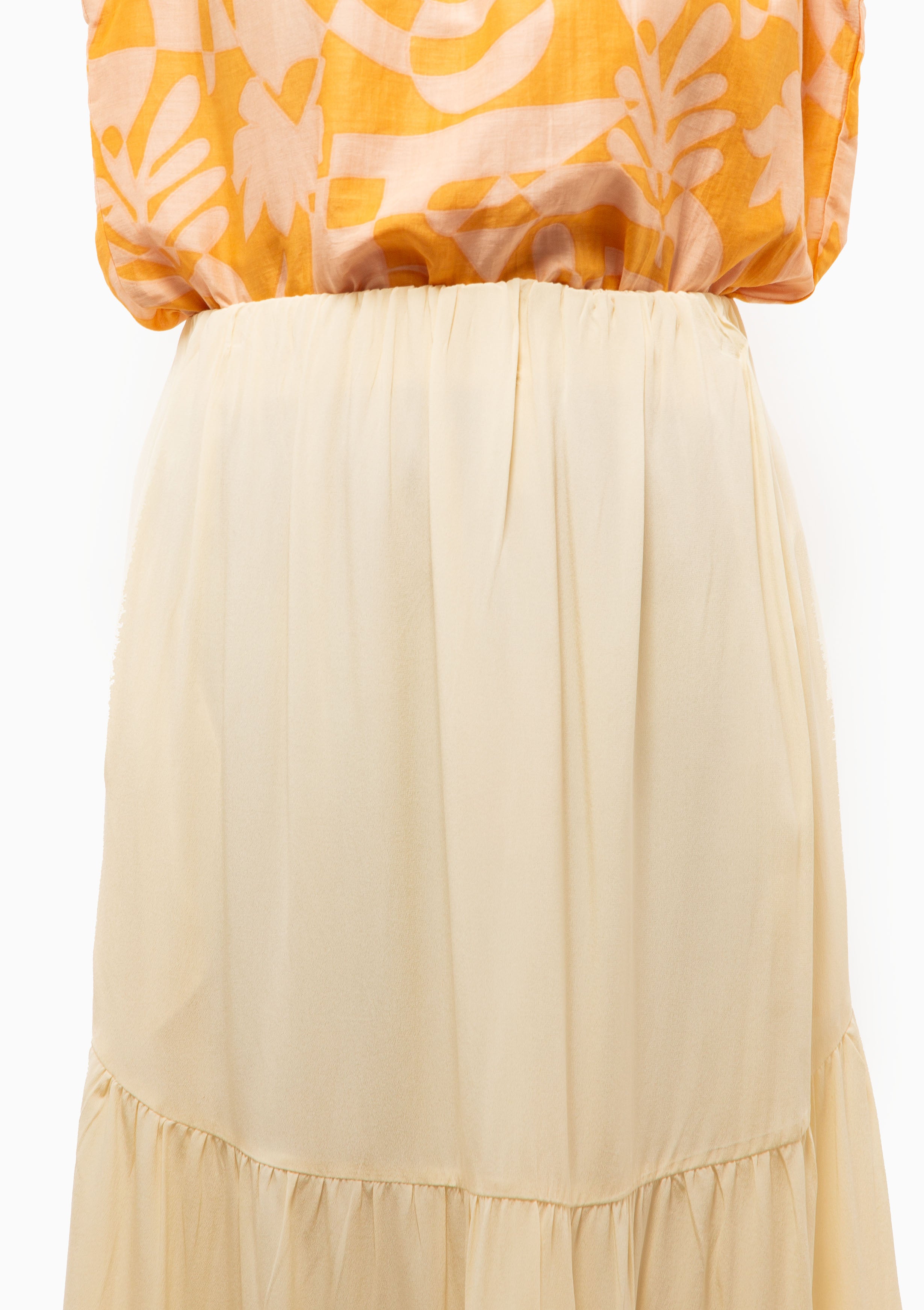 Brighton Silk Skirt | Cream