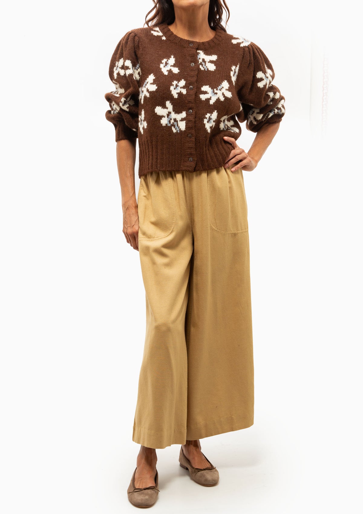 Valmorel Knit Cardigan | Cocoa Iris