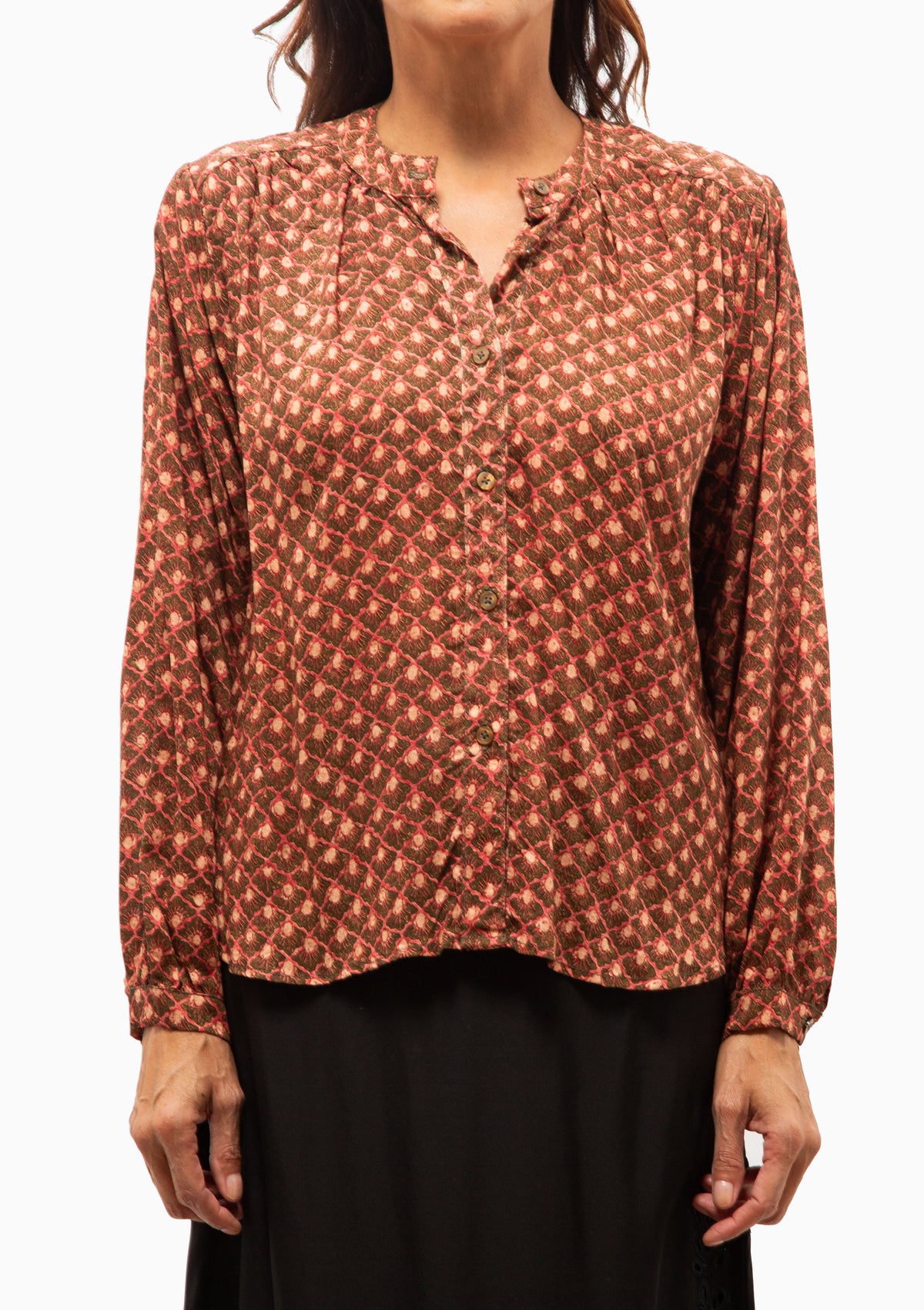 Tolan Shirt | Scallop Rosewood