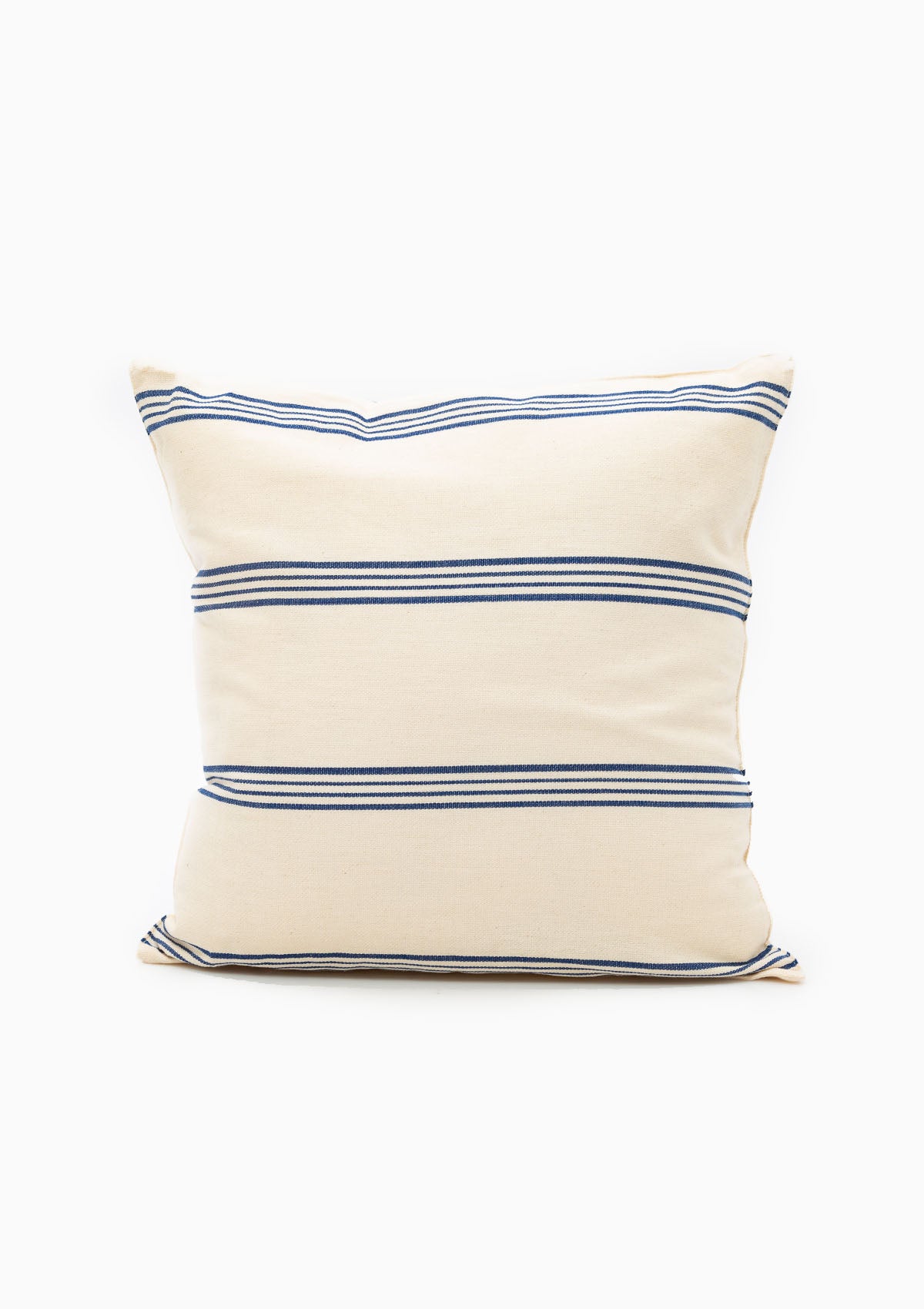 New Cushion, Navy/Ecru Thin Stripe | 20" x 20"