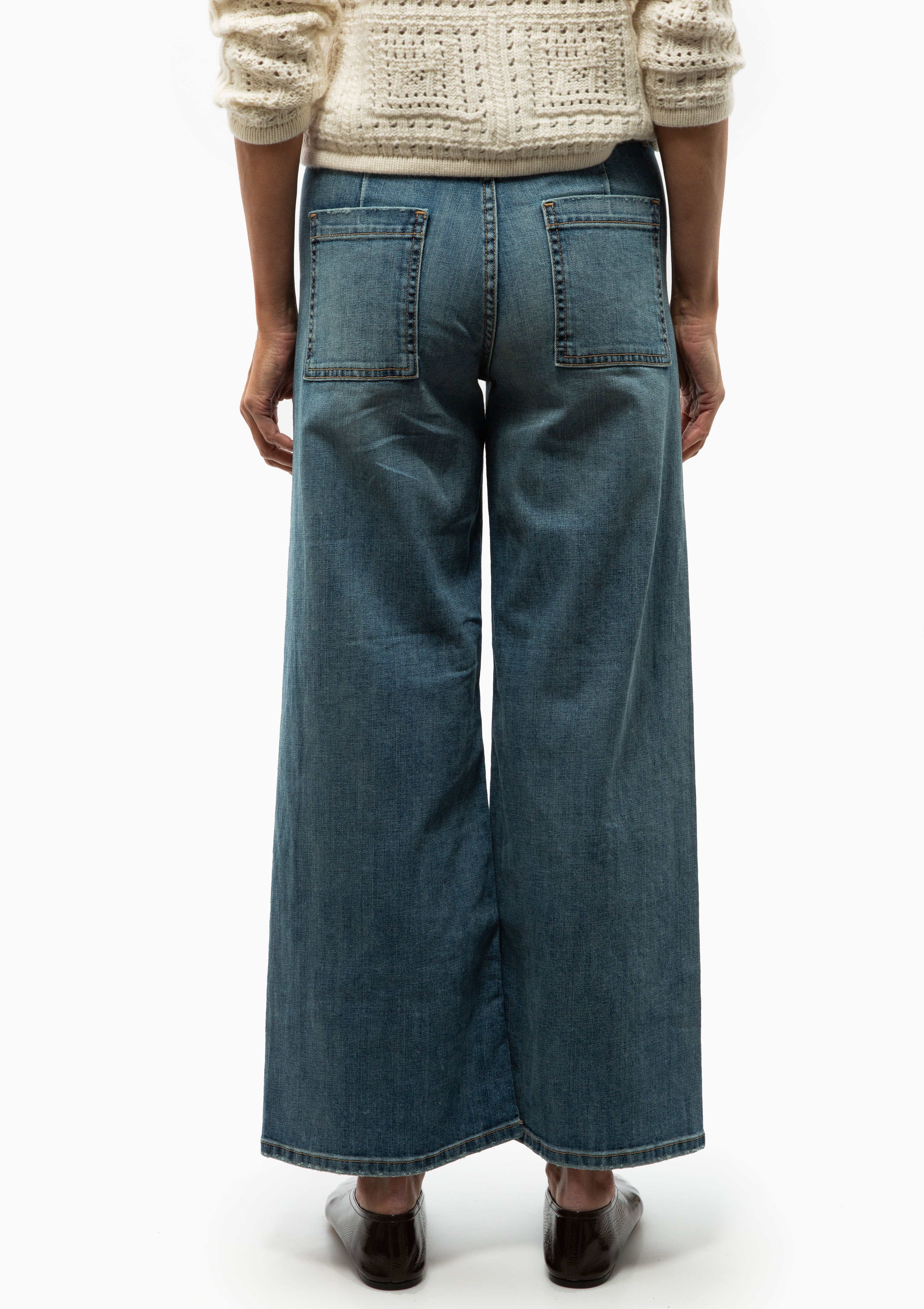 Back view of the Megan Pant by Nili Lotan. Available at Diani