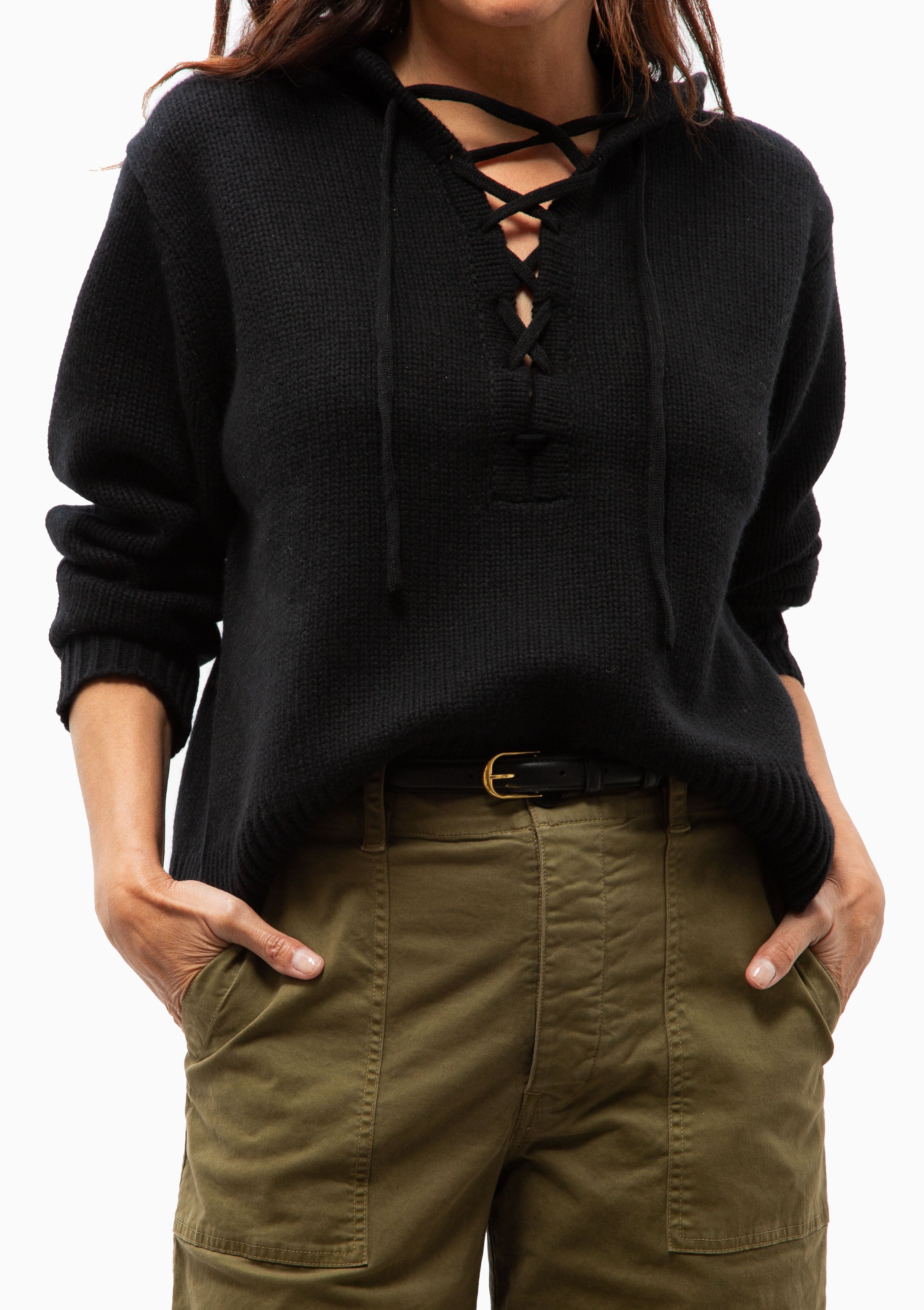 Nili Lotan Black Noemi Sweater. Available at Diani.