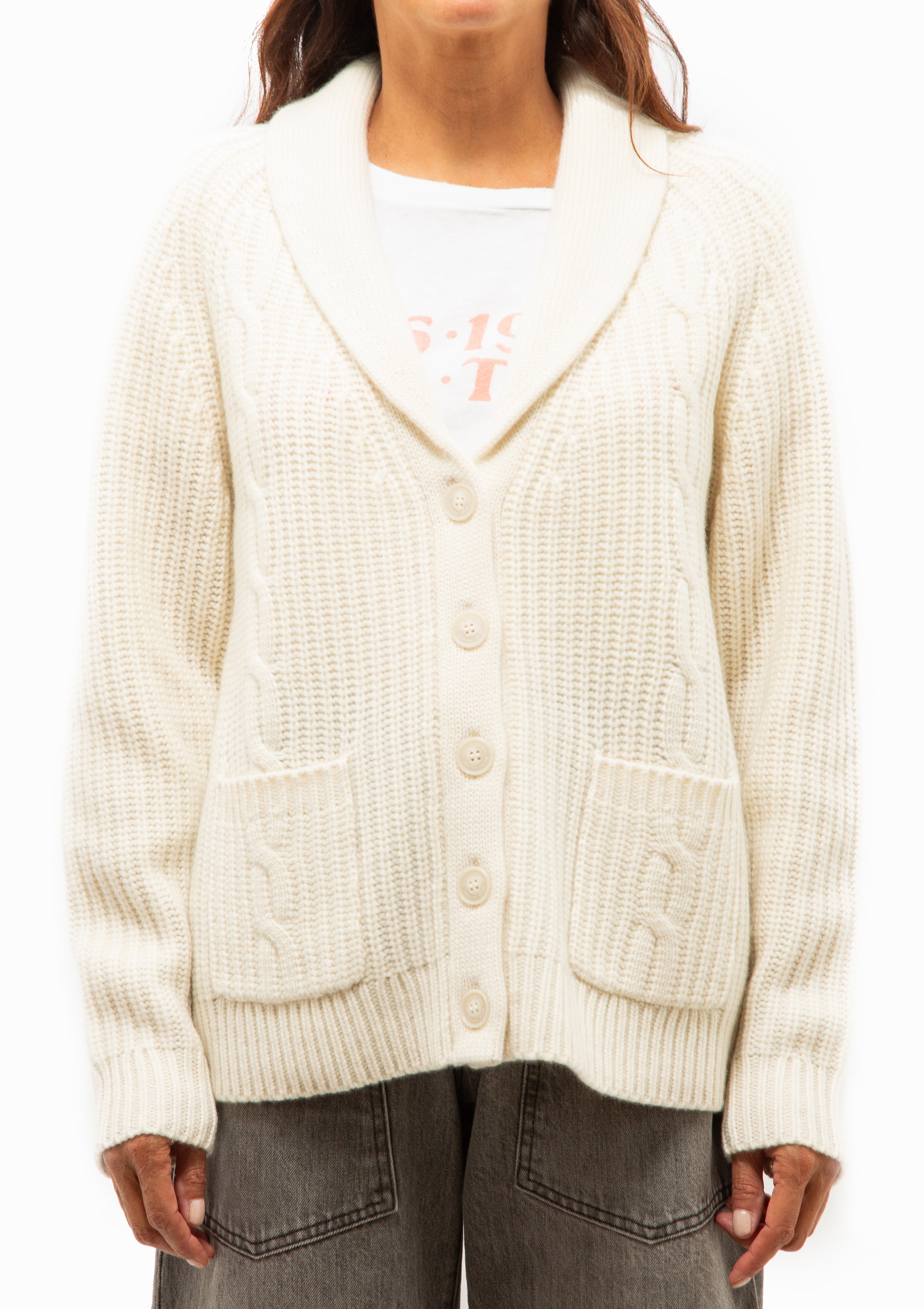 Riverton Cardigan | Ivory