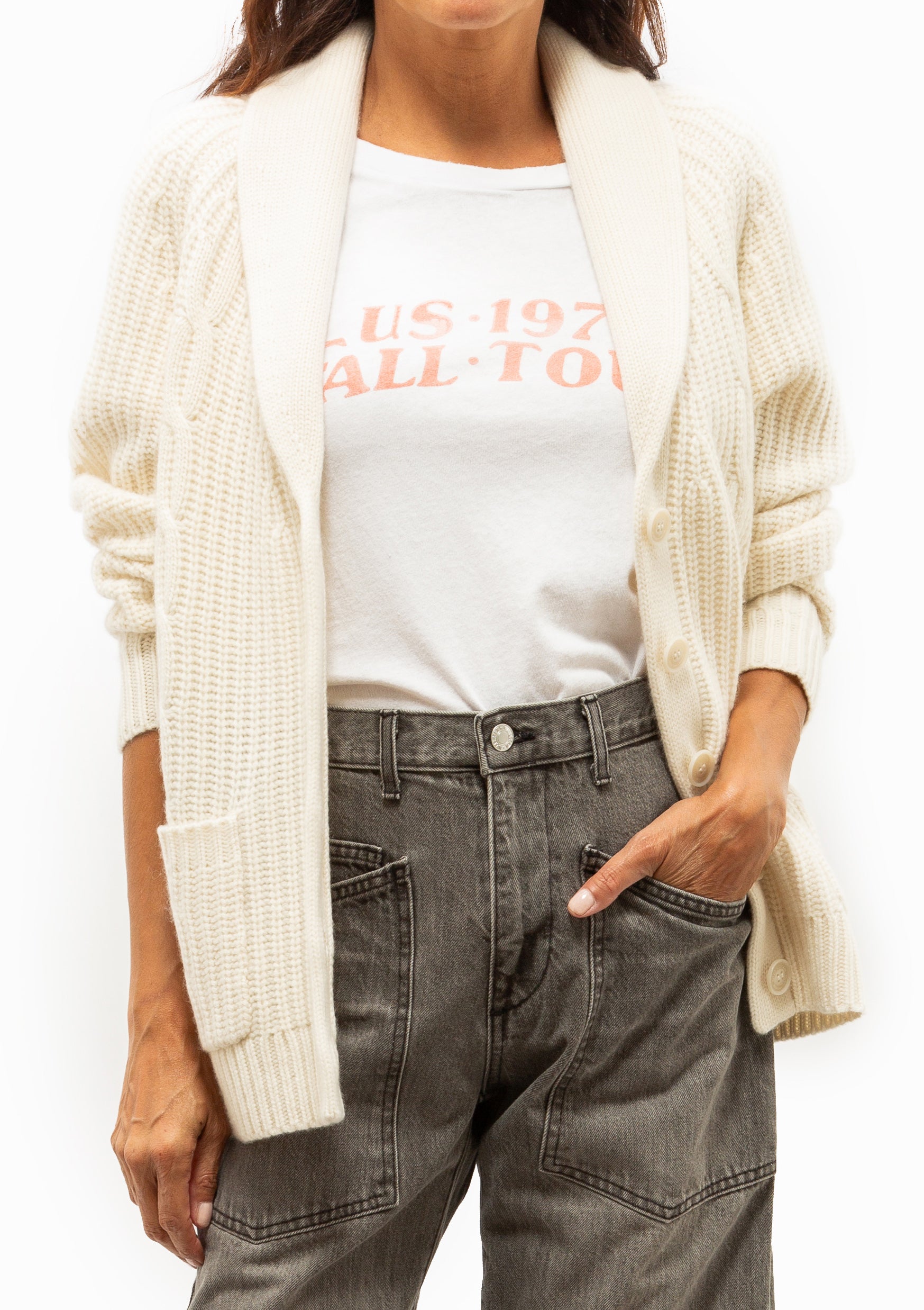 Riverton Cardigan | Ivory