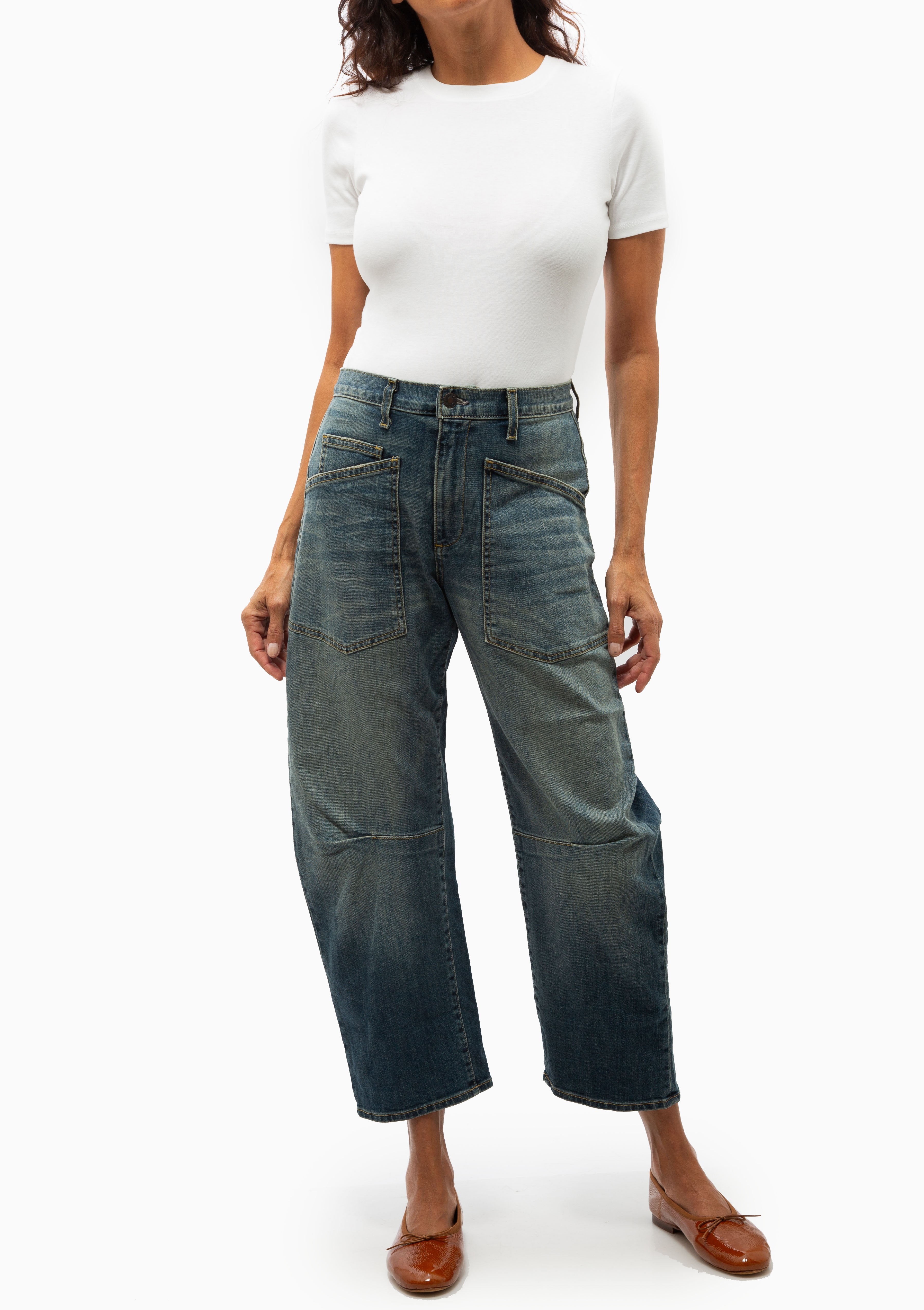 Nili Lotan Shon Jean in Classic Wash. Available at Diani.