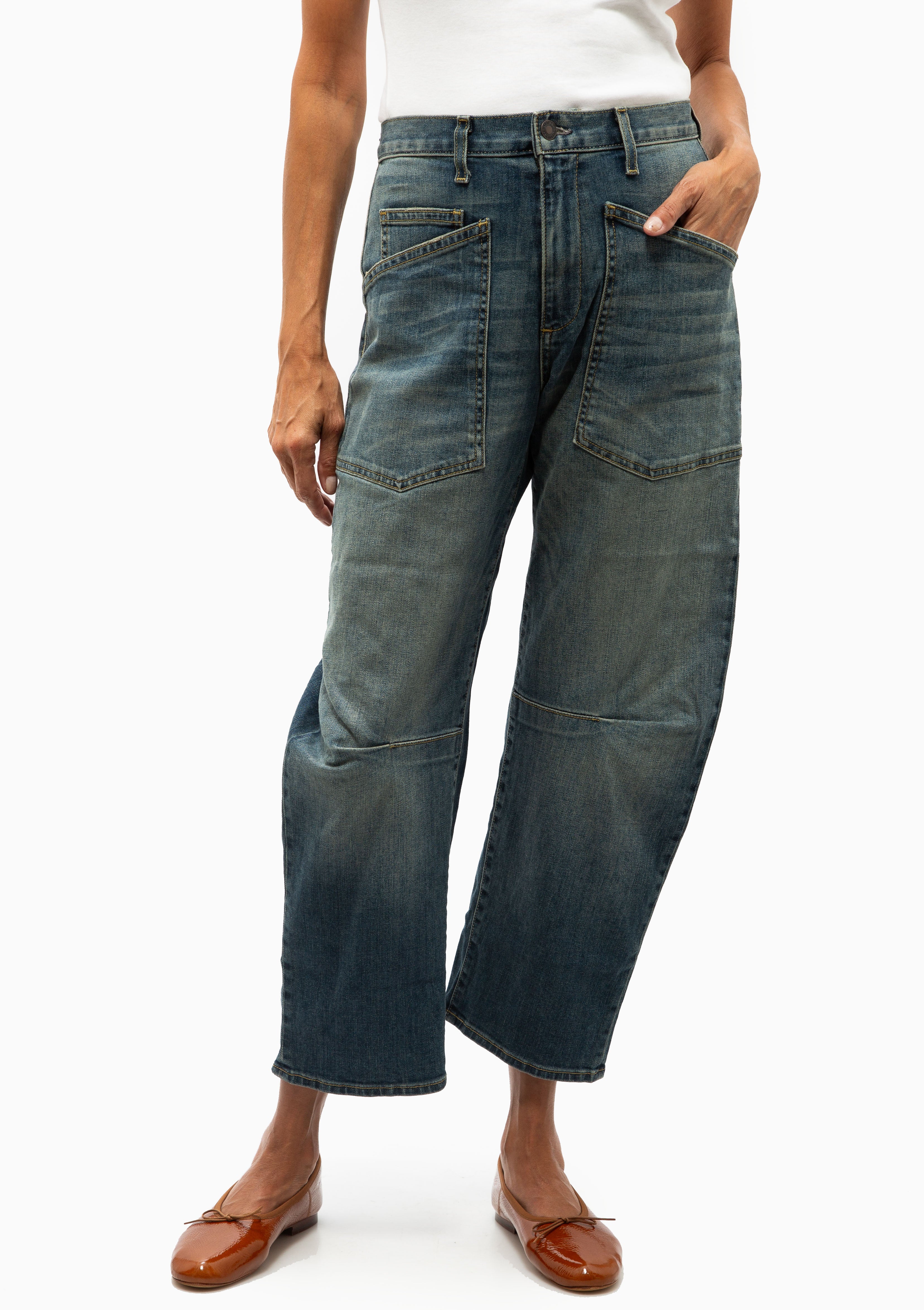 The Nili Lotan Shon Jean in Classic Wash. Available at Diani.