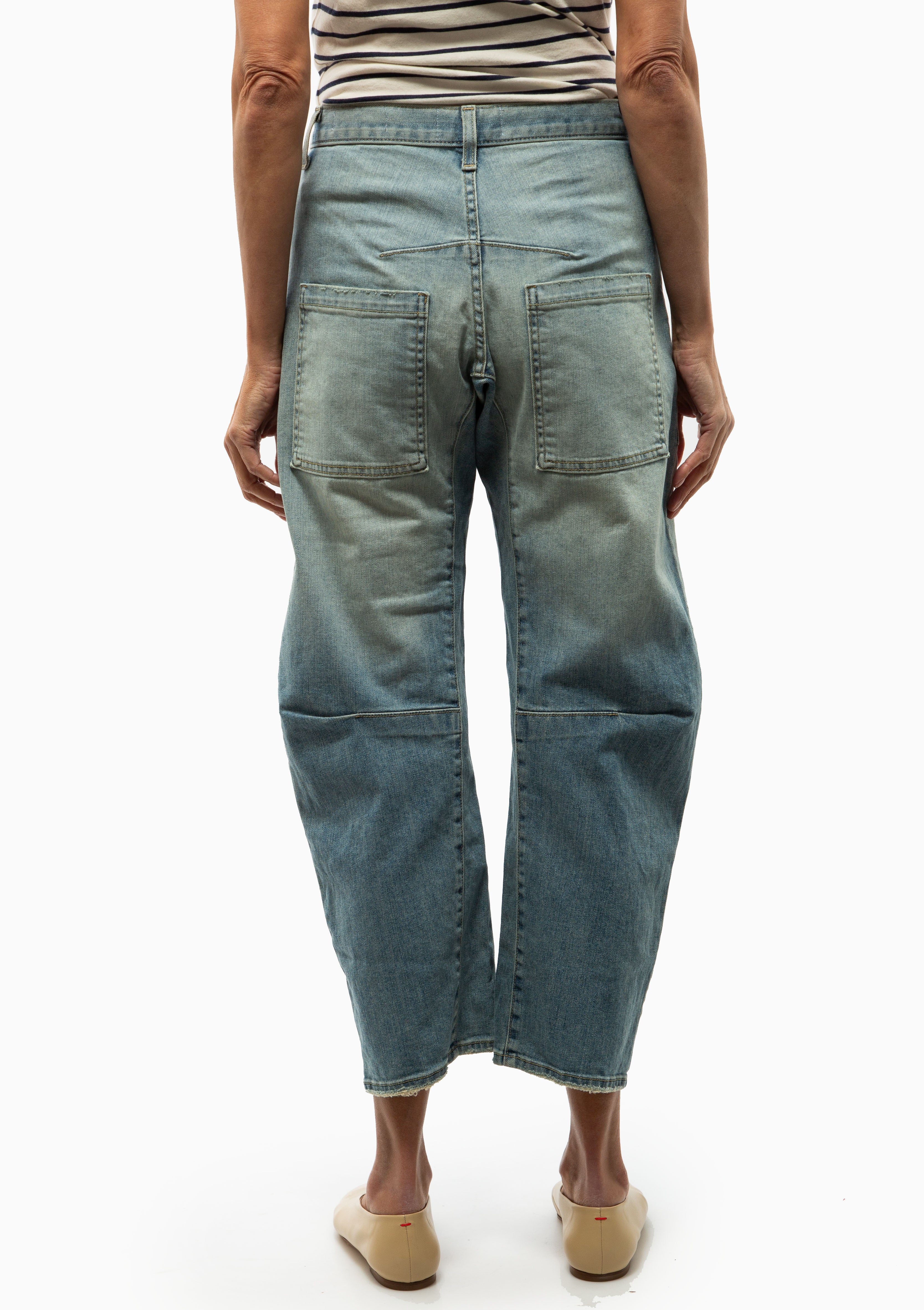 Back view of the Nili Lotan Shon Jean Summer Wash. Available at Diani.