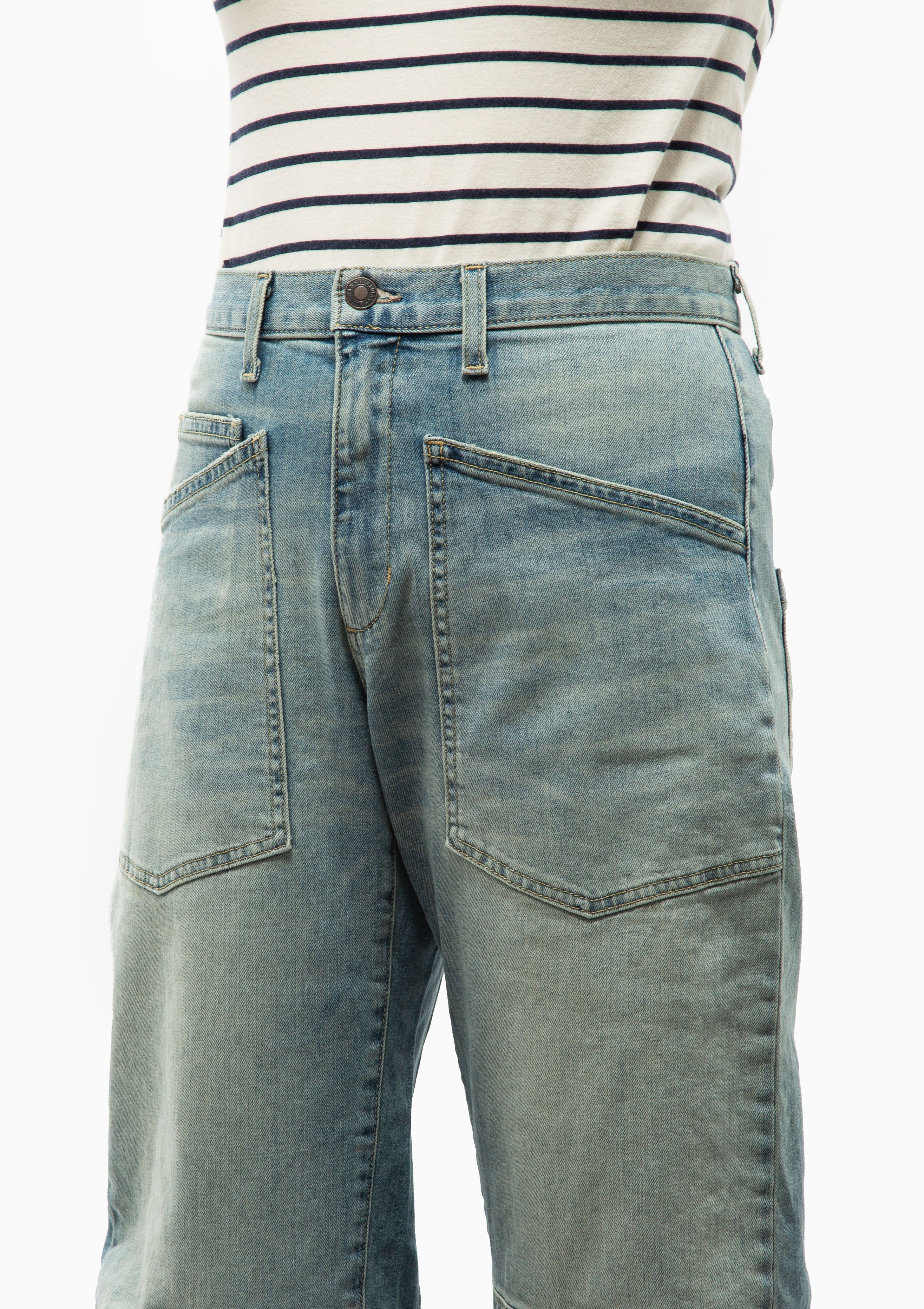 Close up of the Nili Lotan Shon Jean Summer Wash. Available at Diani.