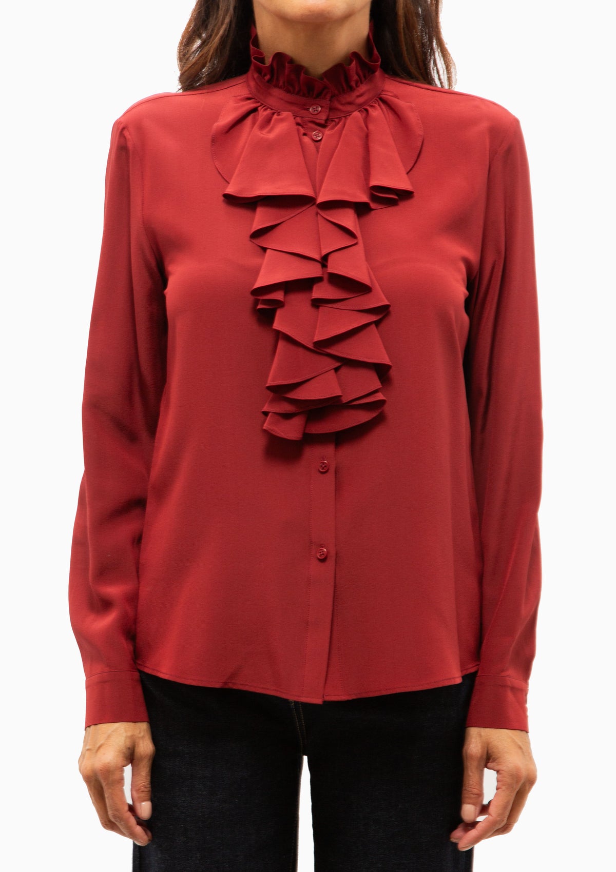 Lily Blouse | Crimson