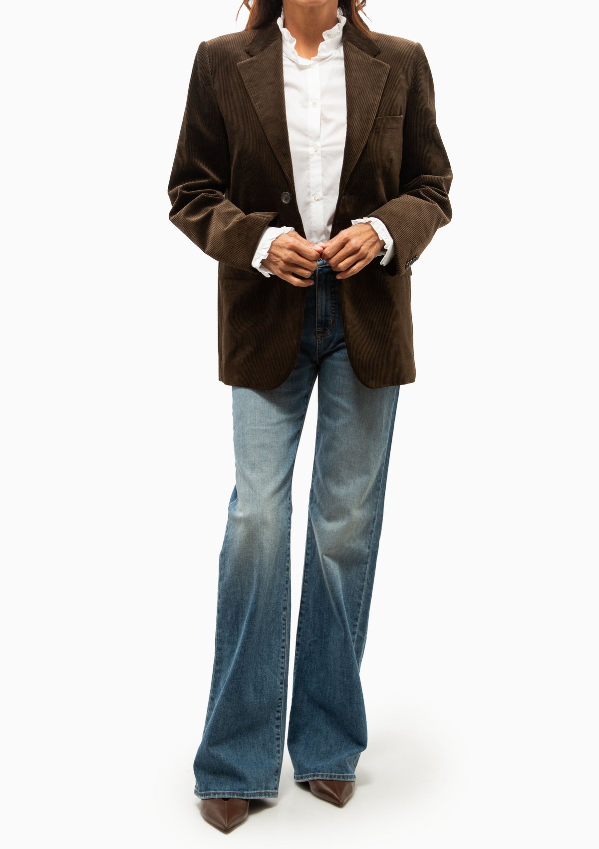 Romain Boyfriend Jacket | Espresso