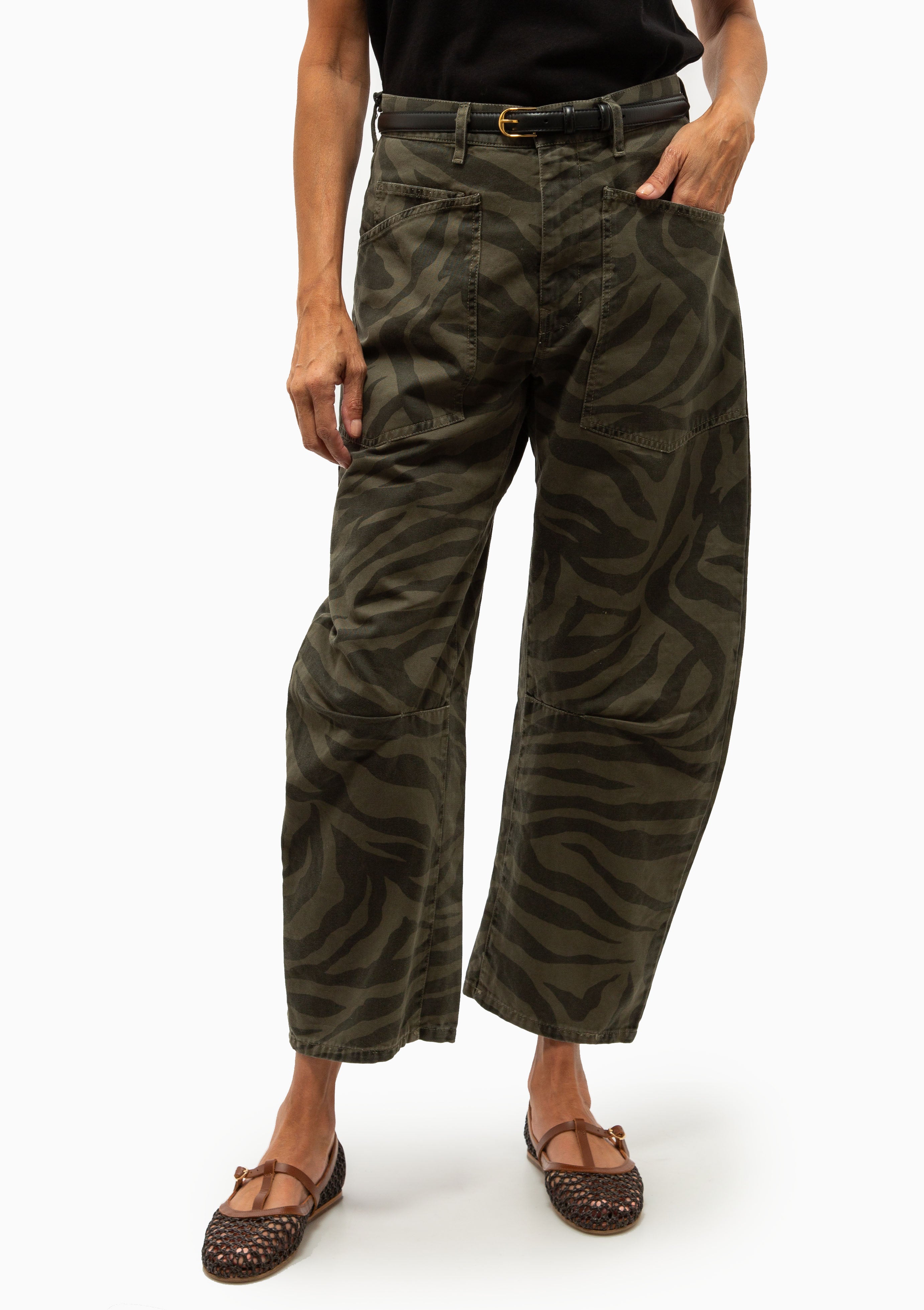 Nili Lotan | Shon Pant | Camo Zebra