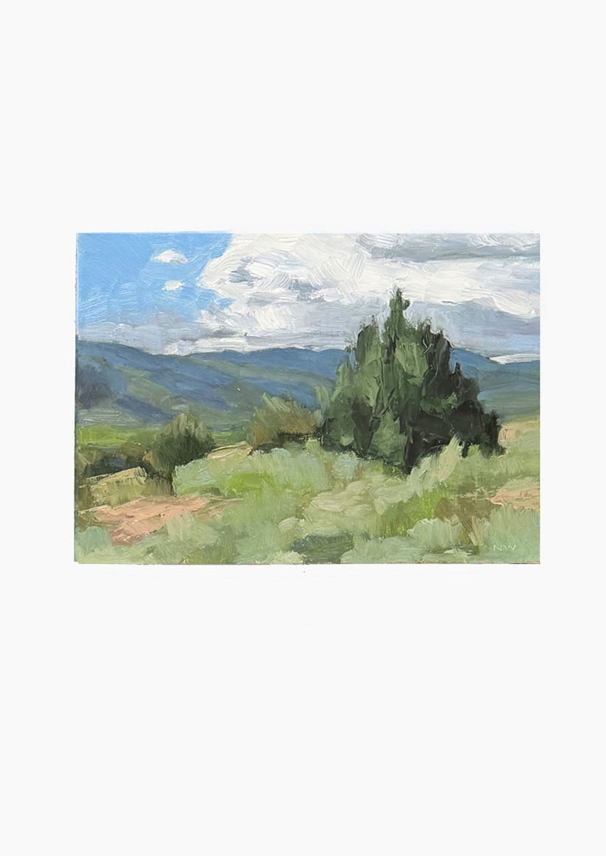 AZ Ranch Oil Painting On Panel Mounted | 5"x7"