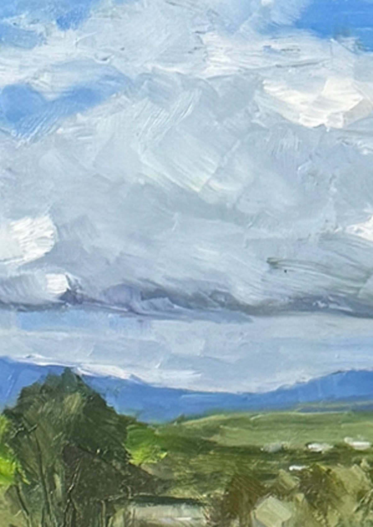 Clouds Santa Barbara Oil Painting On Panel Mounted | 5"x7"