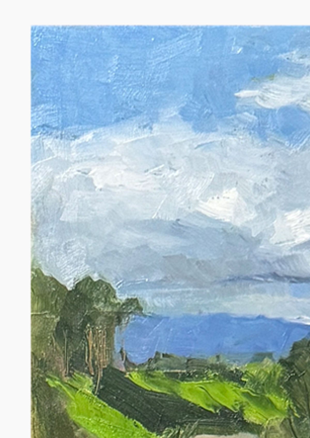 Clouds Santa Barbara Oil Painting On Panel Mounted | 5"x7"