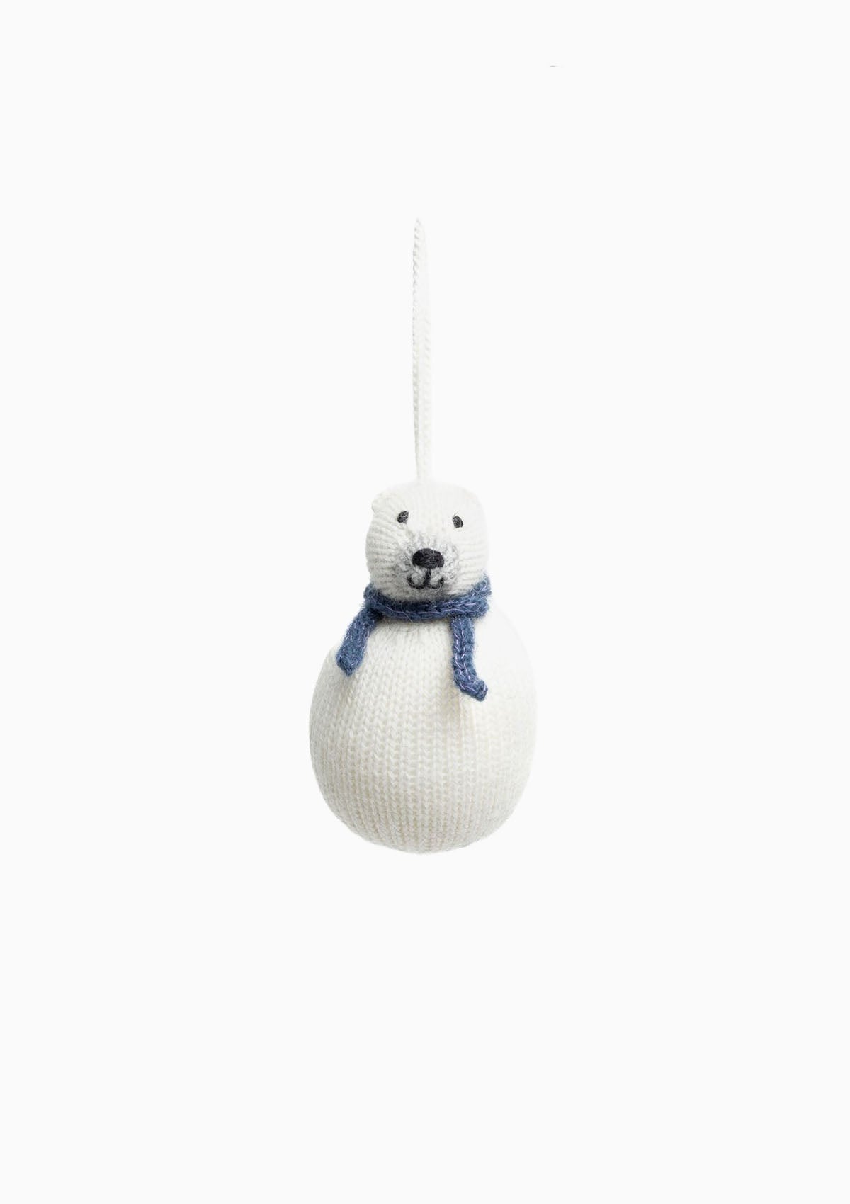 Polar Bear With Scarf Ornament