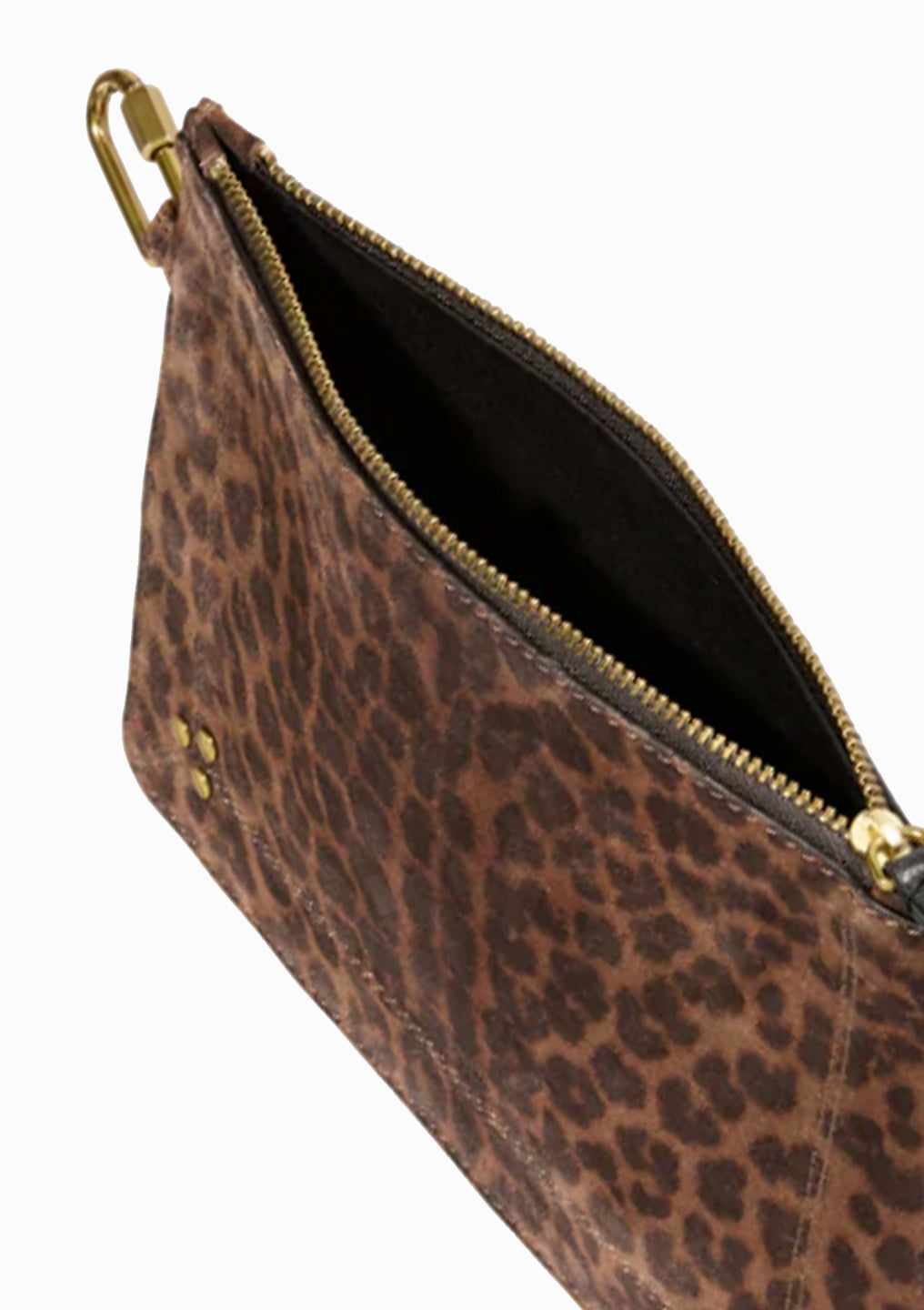 Popoche M | Split Suede Imprime Leopard Natural