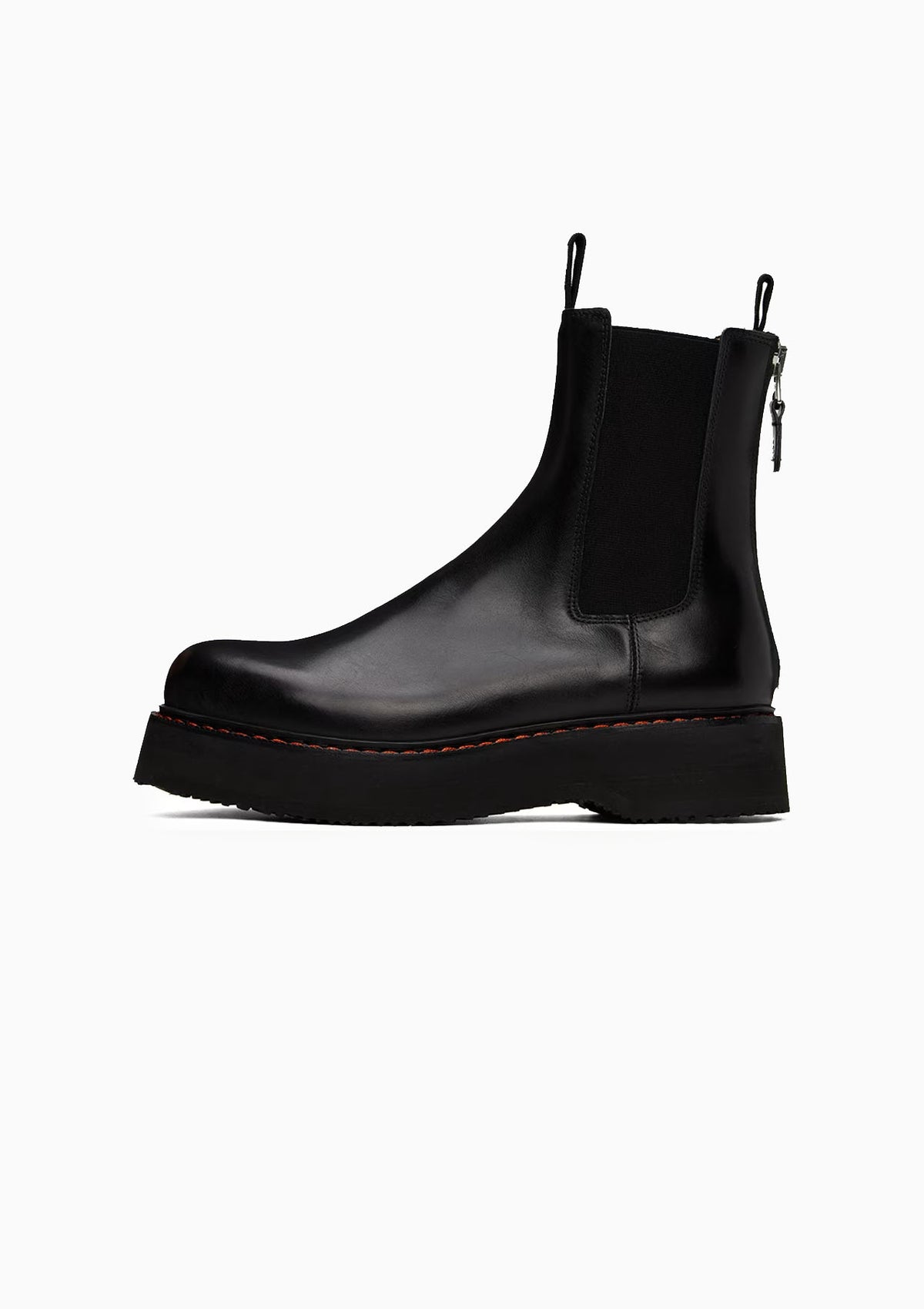Authentic R13 single stack black platform men’s boots ANKLE JUMP BOOT - BLACK - R13 main image 4