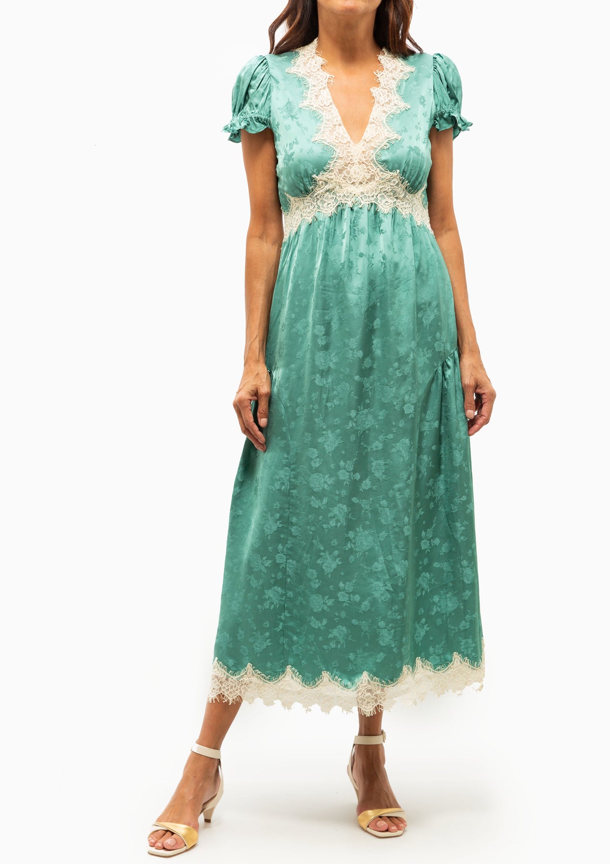 Shay V-Neck Dress | Seaglass