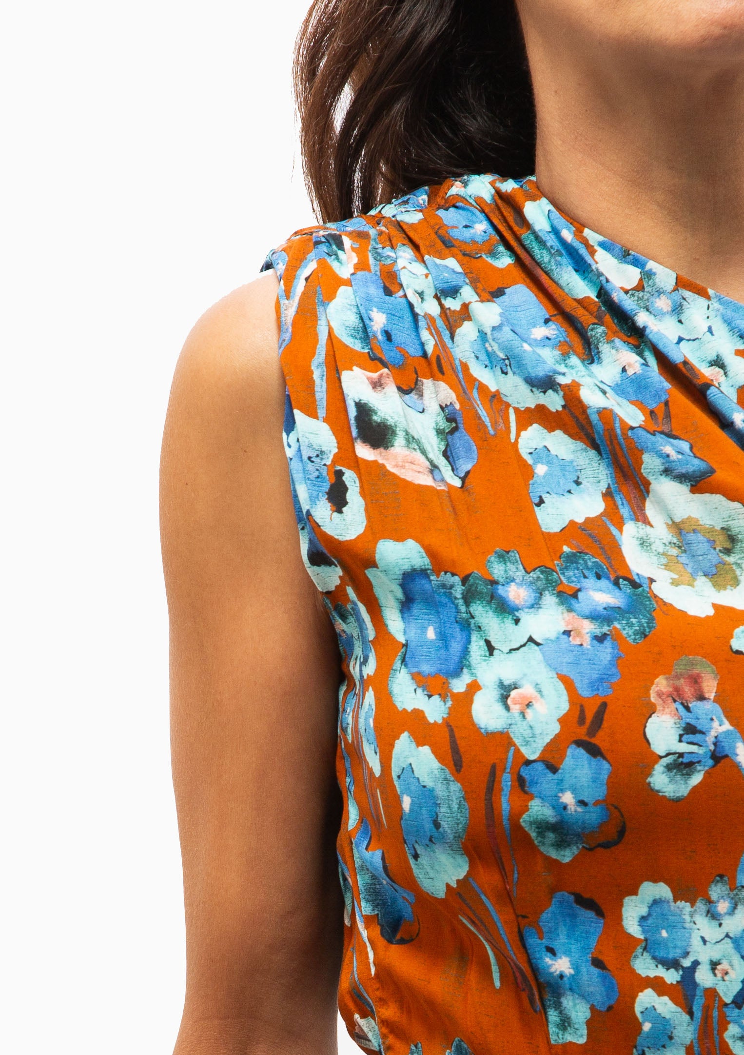 Single Shoulder Maxi Dress | Desert Floral