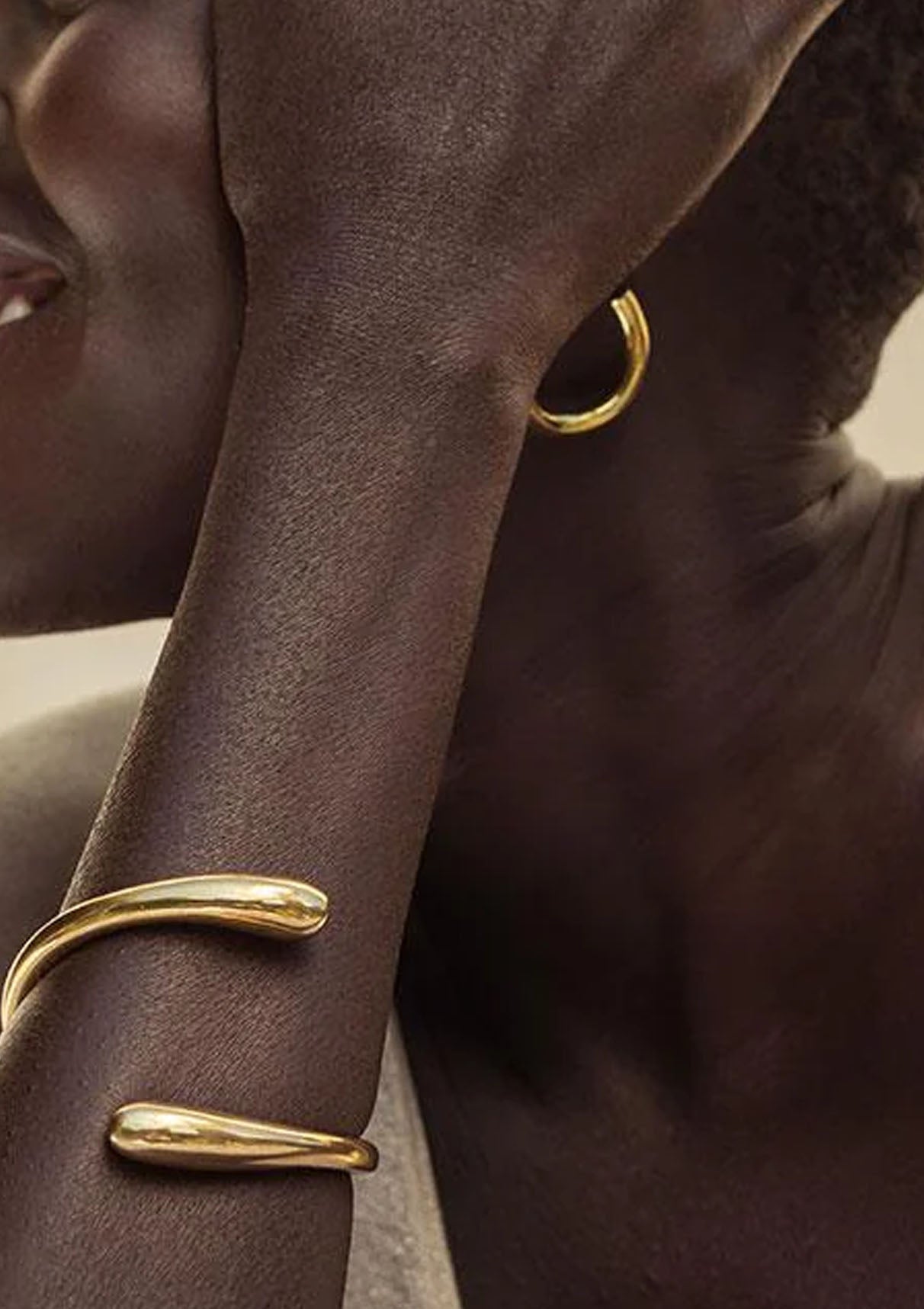 Twisted Dash Cuff | Gold